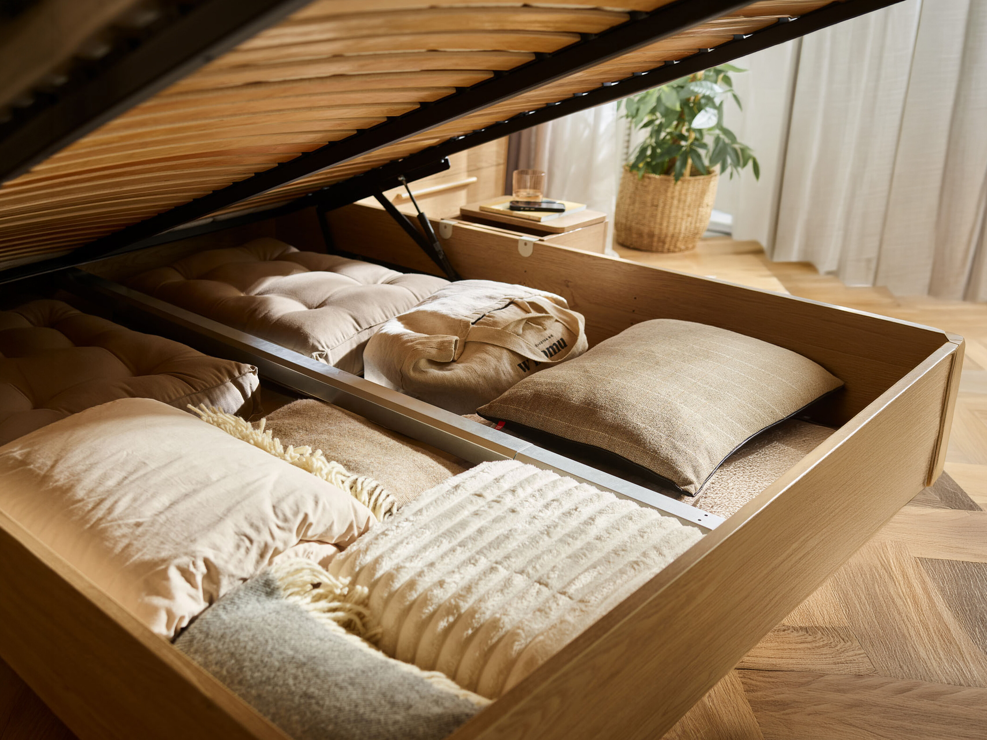 Ágy Ruvcamu 109 (Tölgy + Ekrü fehér)