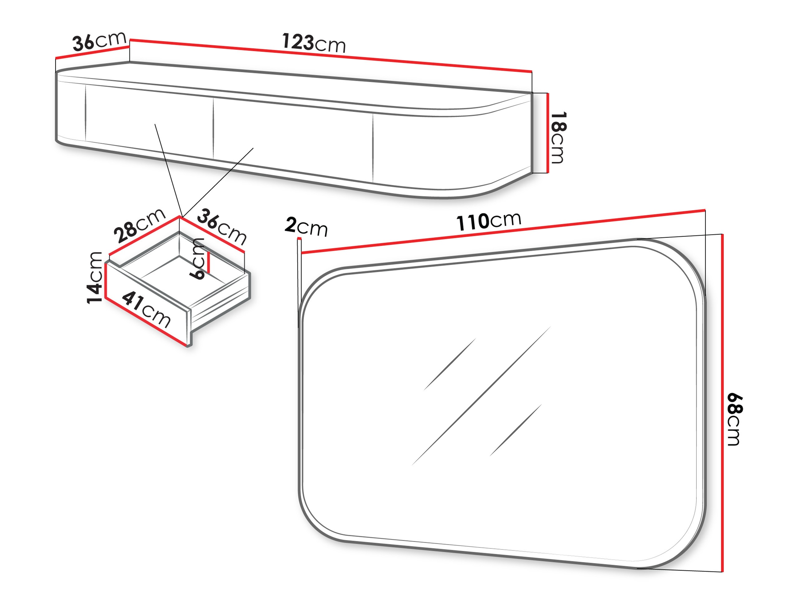 Fésülködő asztal Comfivo Memoras