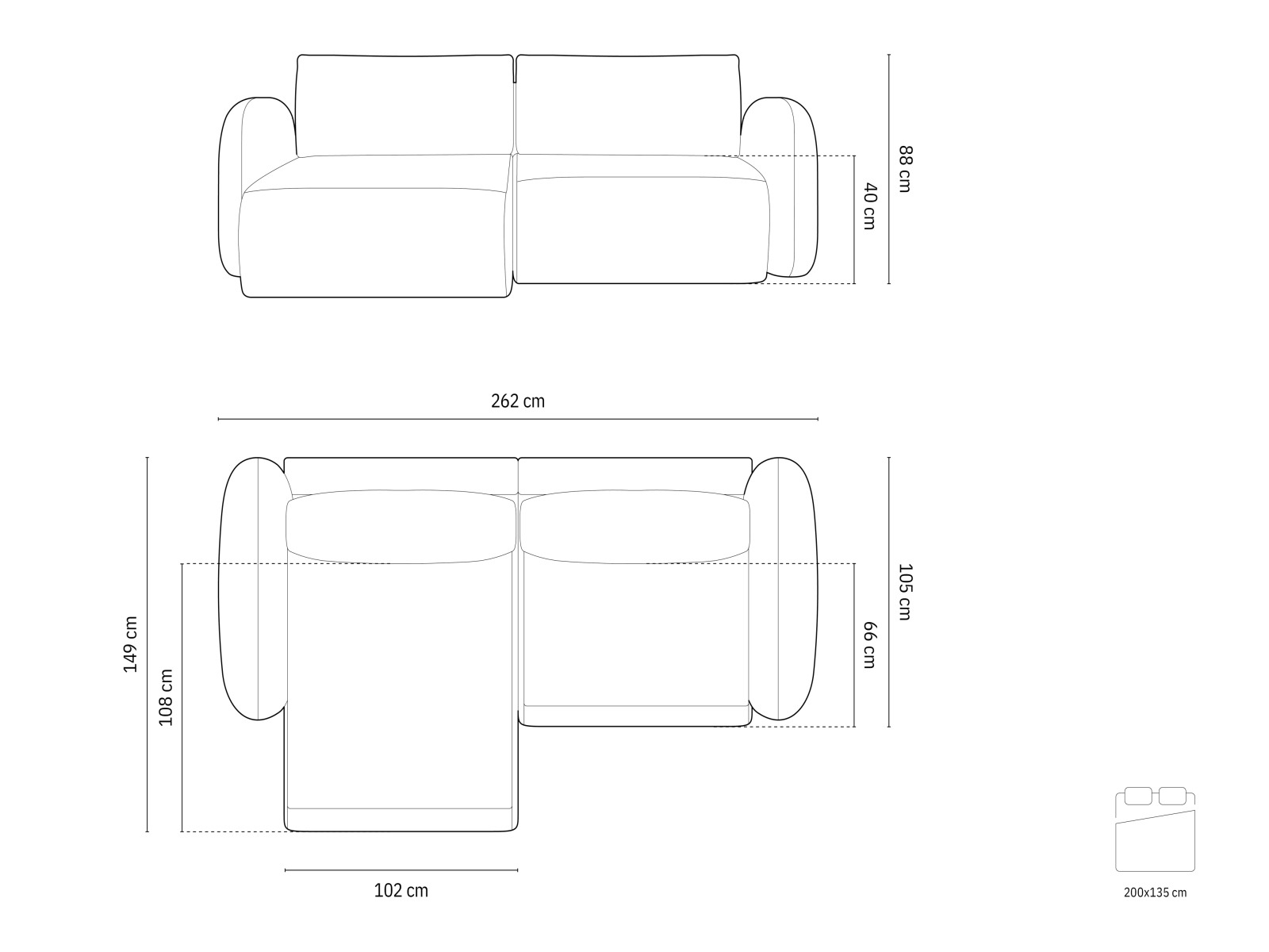 Sarokkanapé SH11608