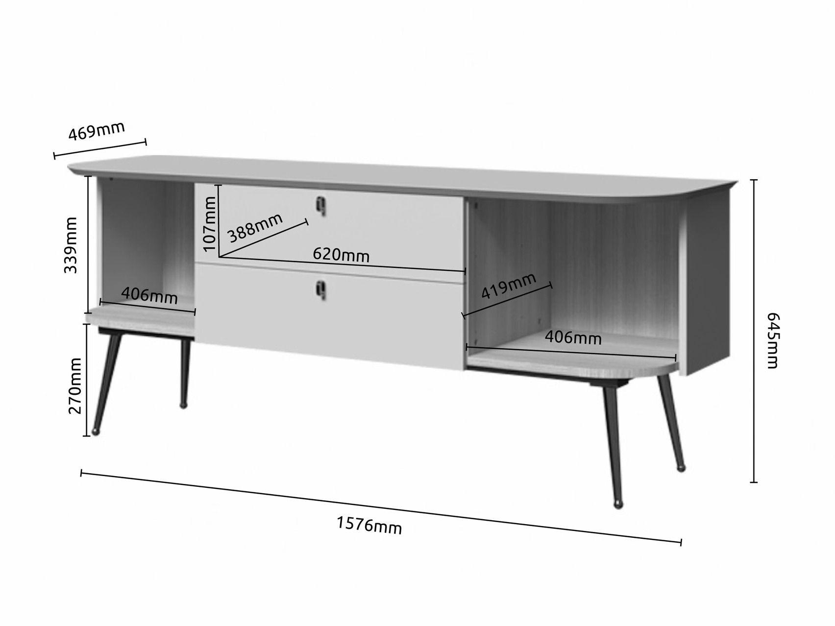 TV-állvány Enolori 105