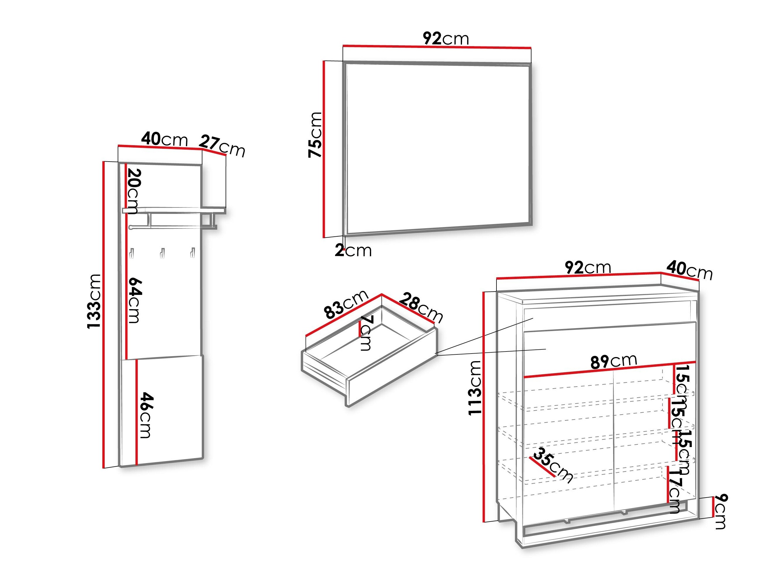 Előszoba garnitúra Luliru 151