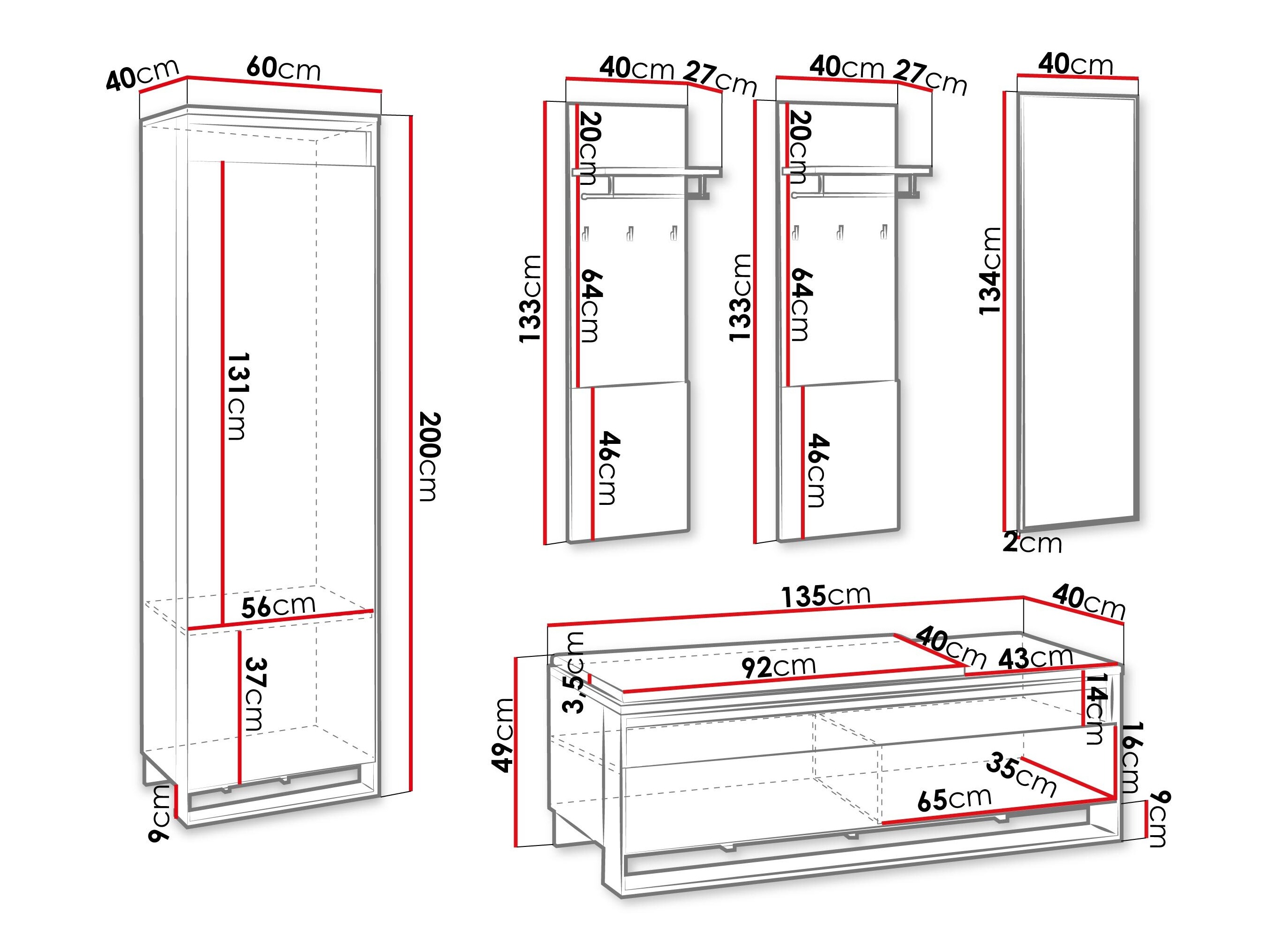 Előszoba garnitúra Luliru 152