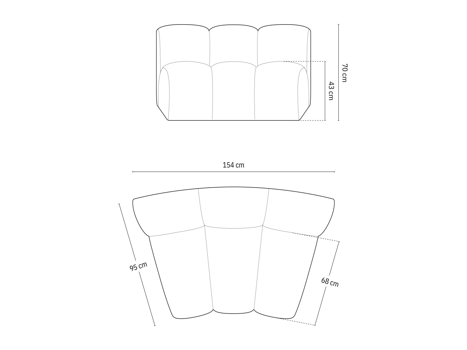 Moduláris fotelek Cirleve 114 (Salvador 1)