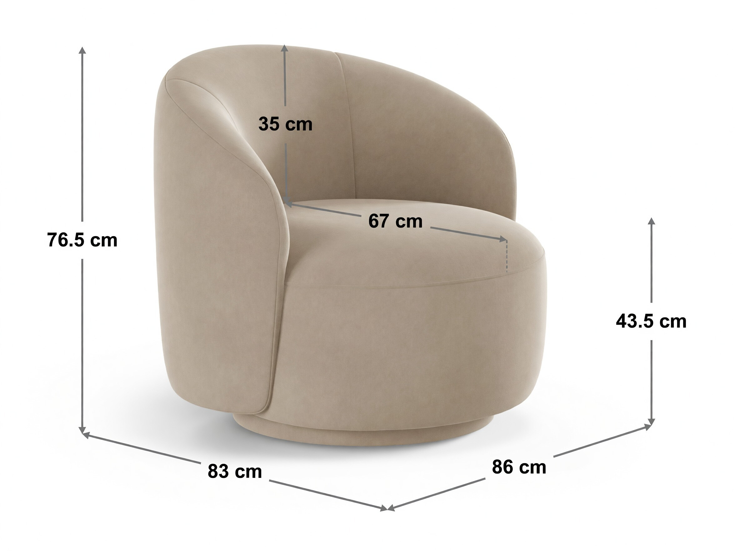 Fotel Beckley 355 (Coral 15)