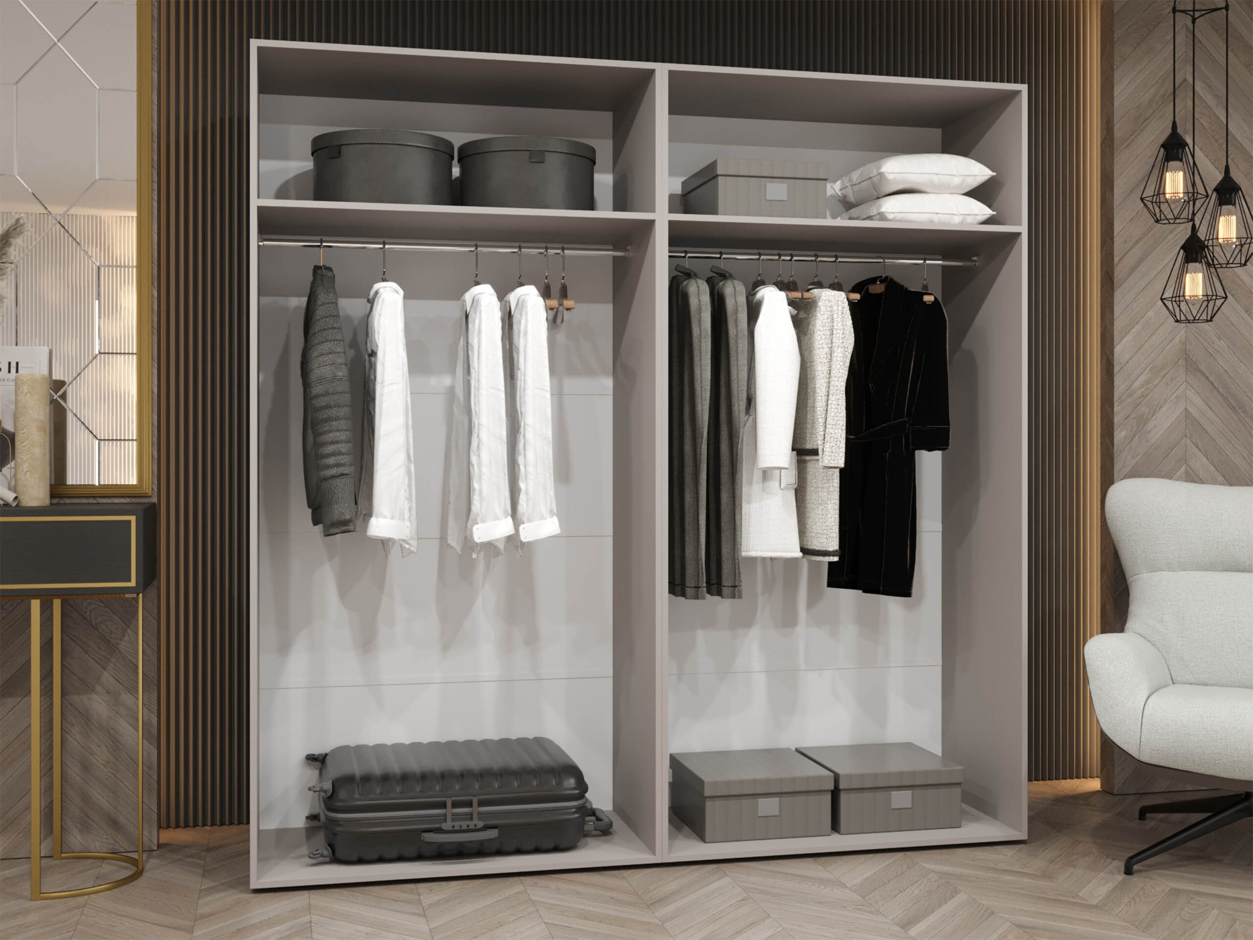 Gardróbszekrény Hartford 595 (Fehér)