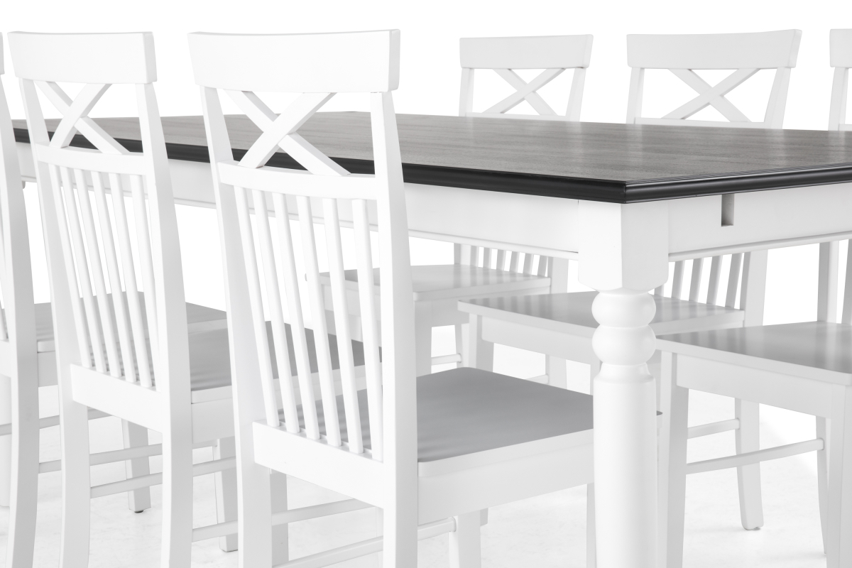 Étkezőgarnitúra Scandinavian Choice 649 (Fehér + Fekete)