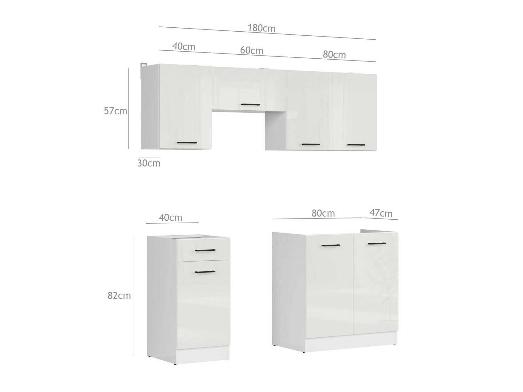 Moduláris konyha szett Line Grey 118