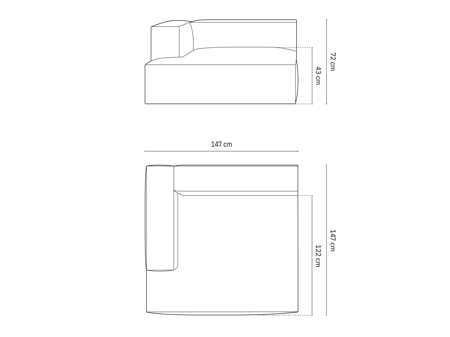 Moduláris fotelek Beckley F106 (Paris Cream)