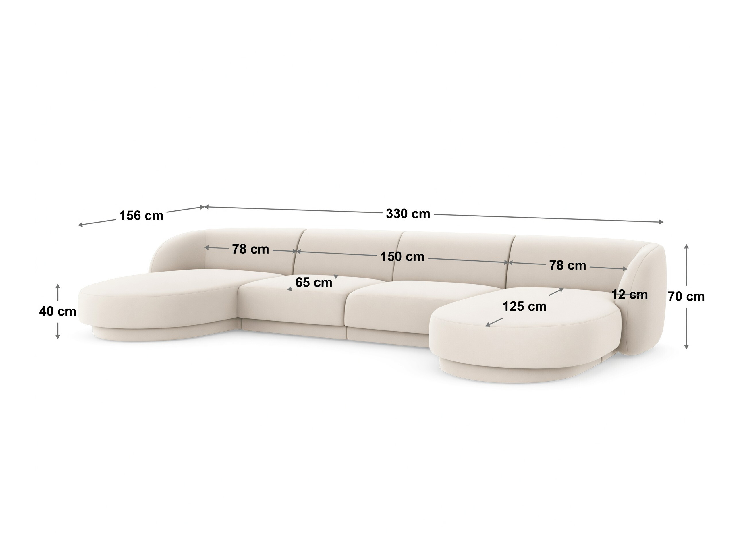 Moduláris sarokkanapé Tivlomi 108 (Bluvel 22)