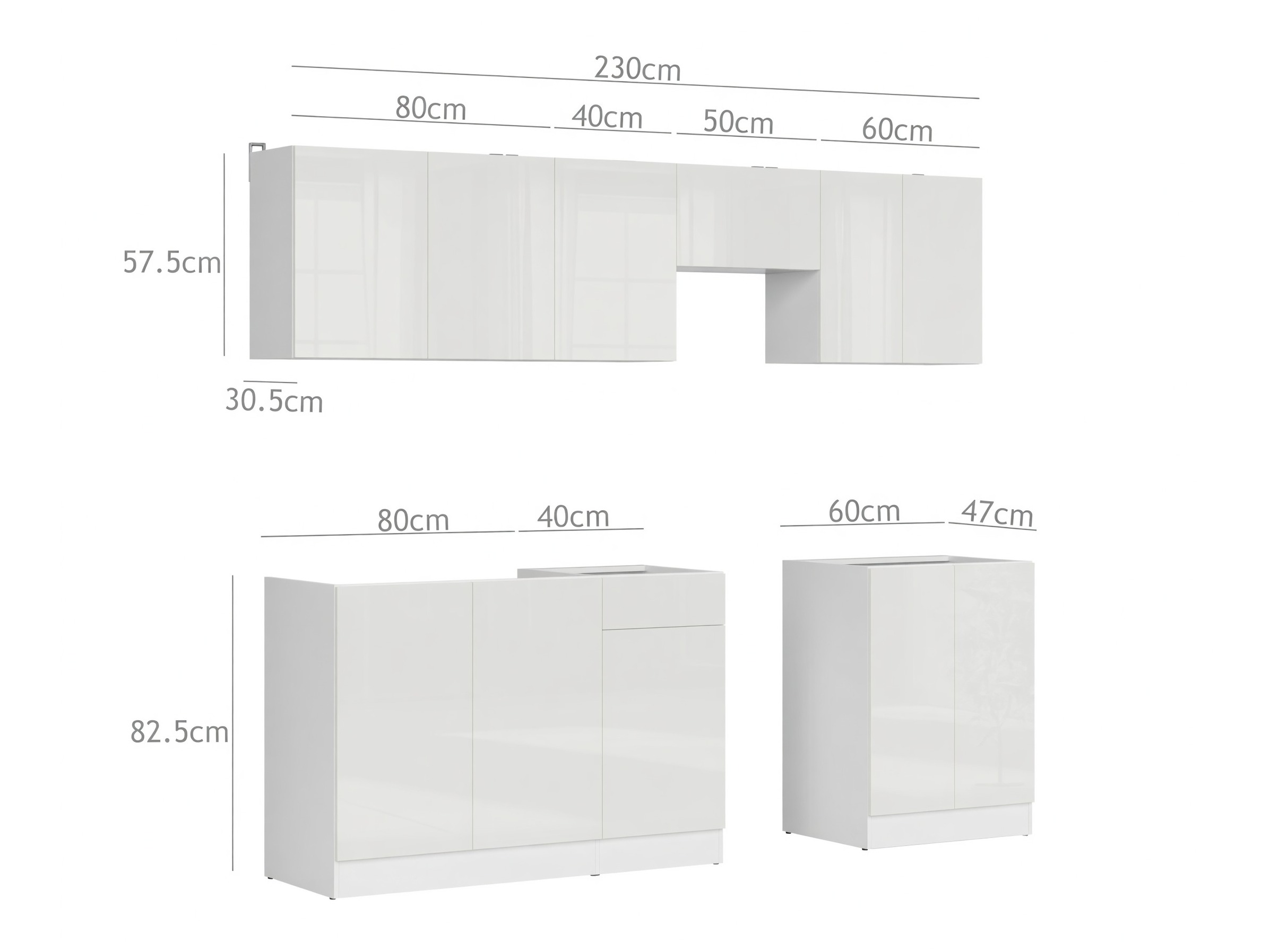 Moduláris konyha szett Classic White 120
