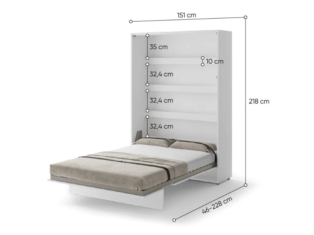 Szekrényágy SH11632