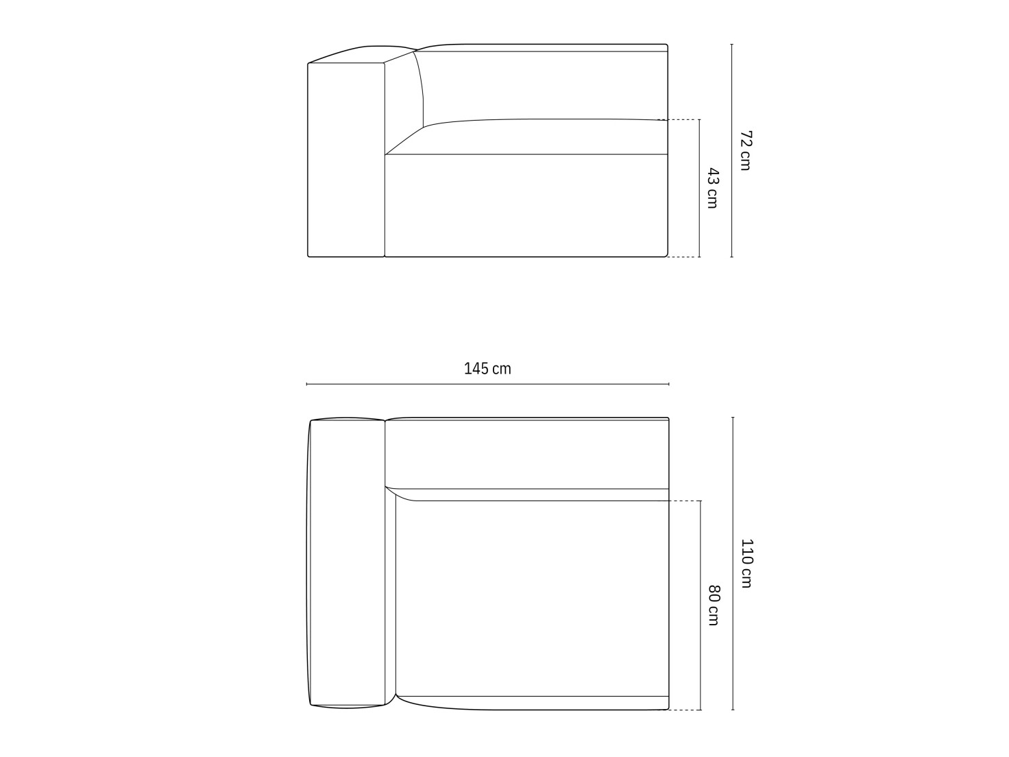 Moduláris fotelek Beckley F111 (Paris Cream)