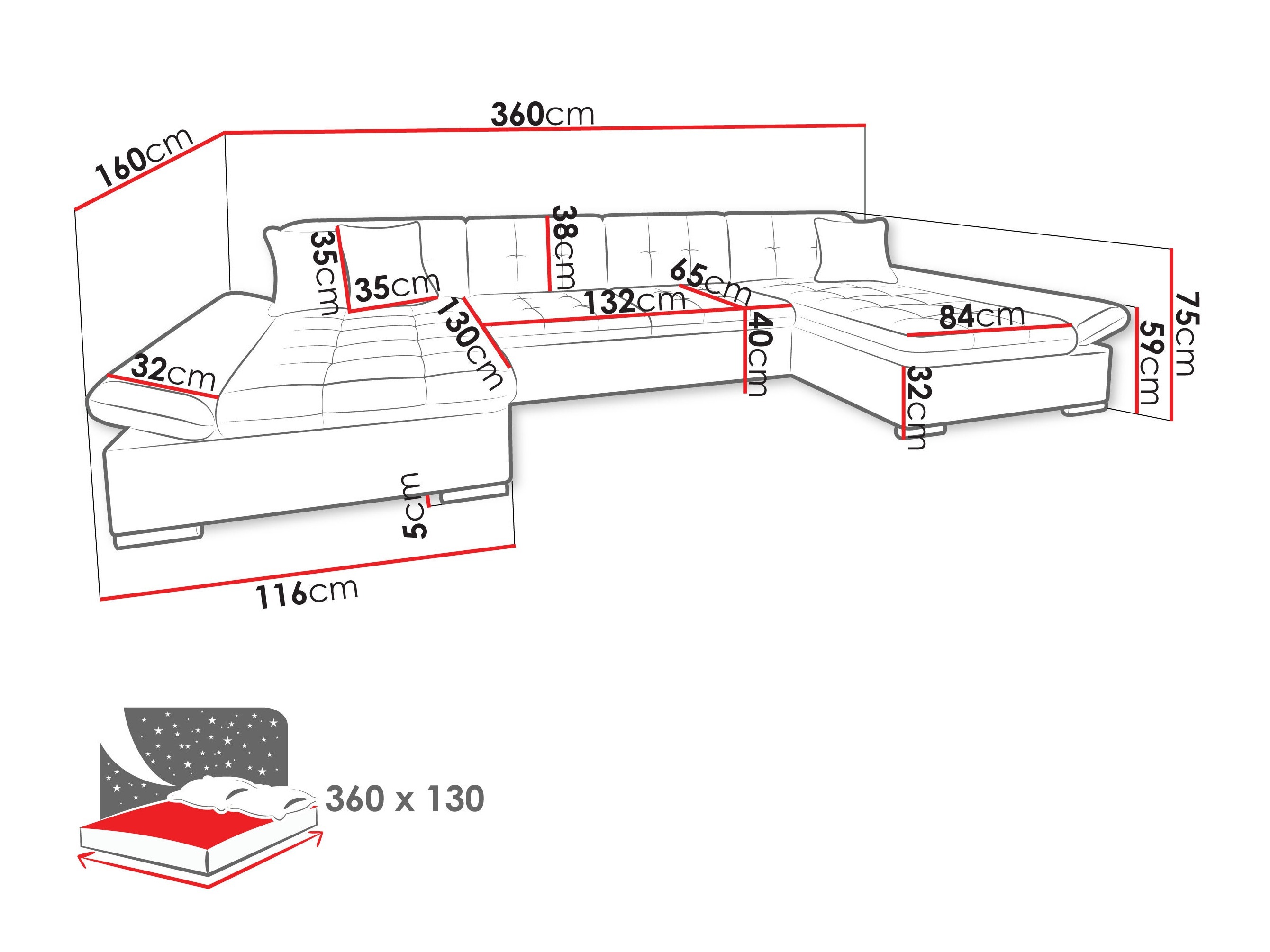 Sarokkanapé Comfivo Ficus (Boss 14)