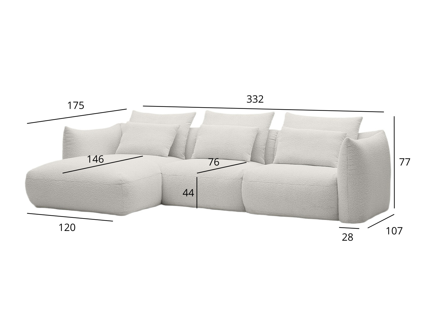 Sarokkanapé Bronx 111 (Bal)