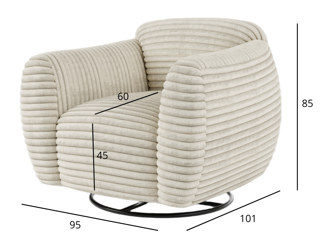 Fotel Bronx 114 (Fekete)