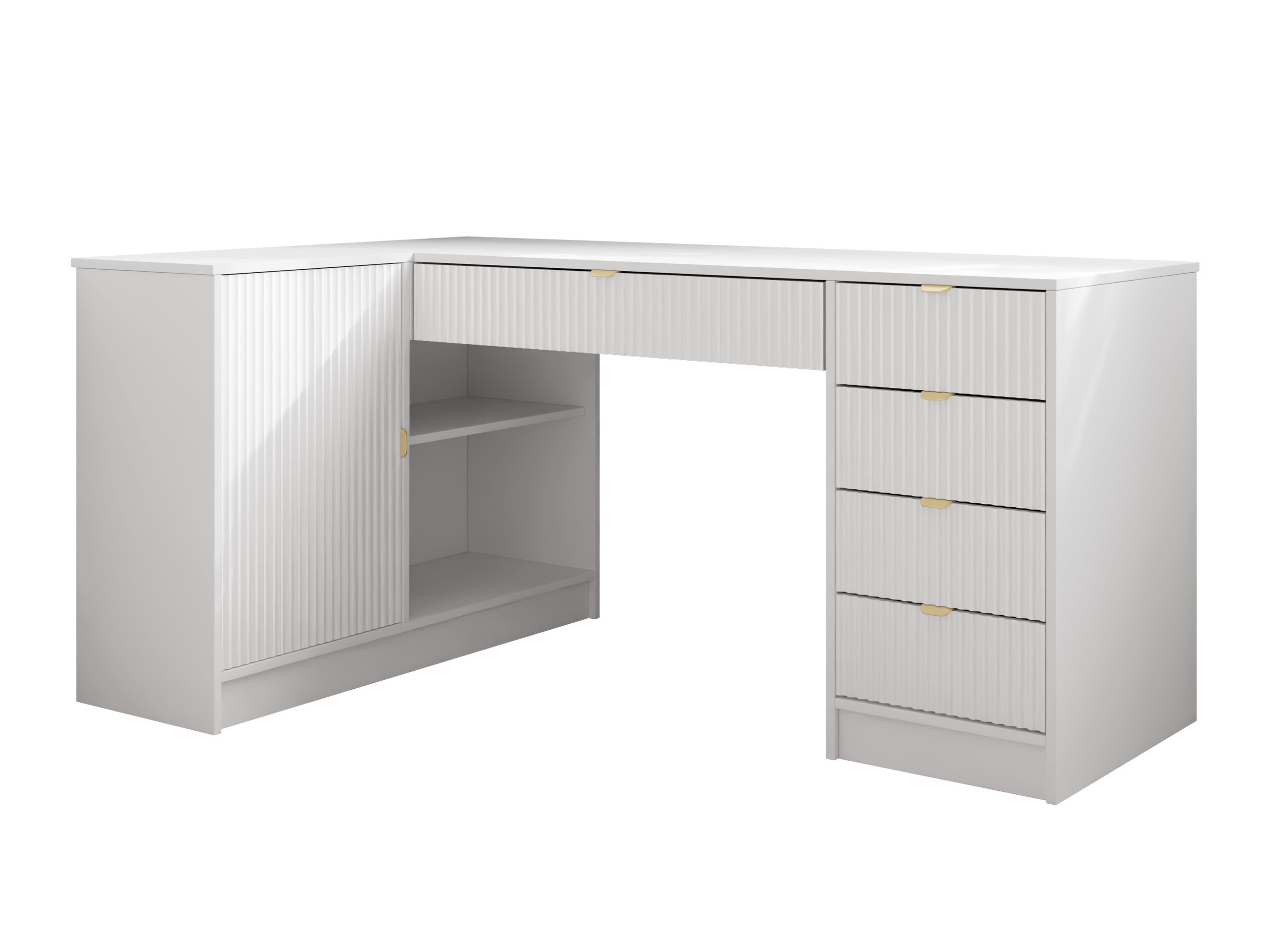 Sarok íróasztal Comfivo Papilio II (Fehér)