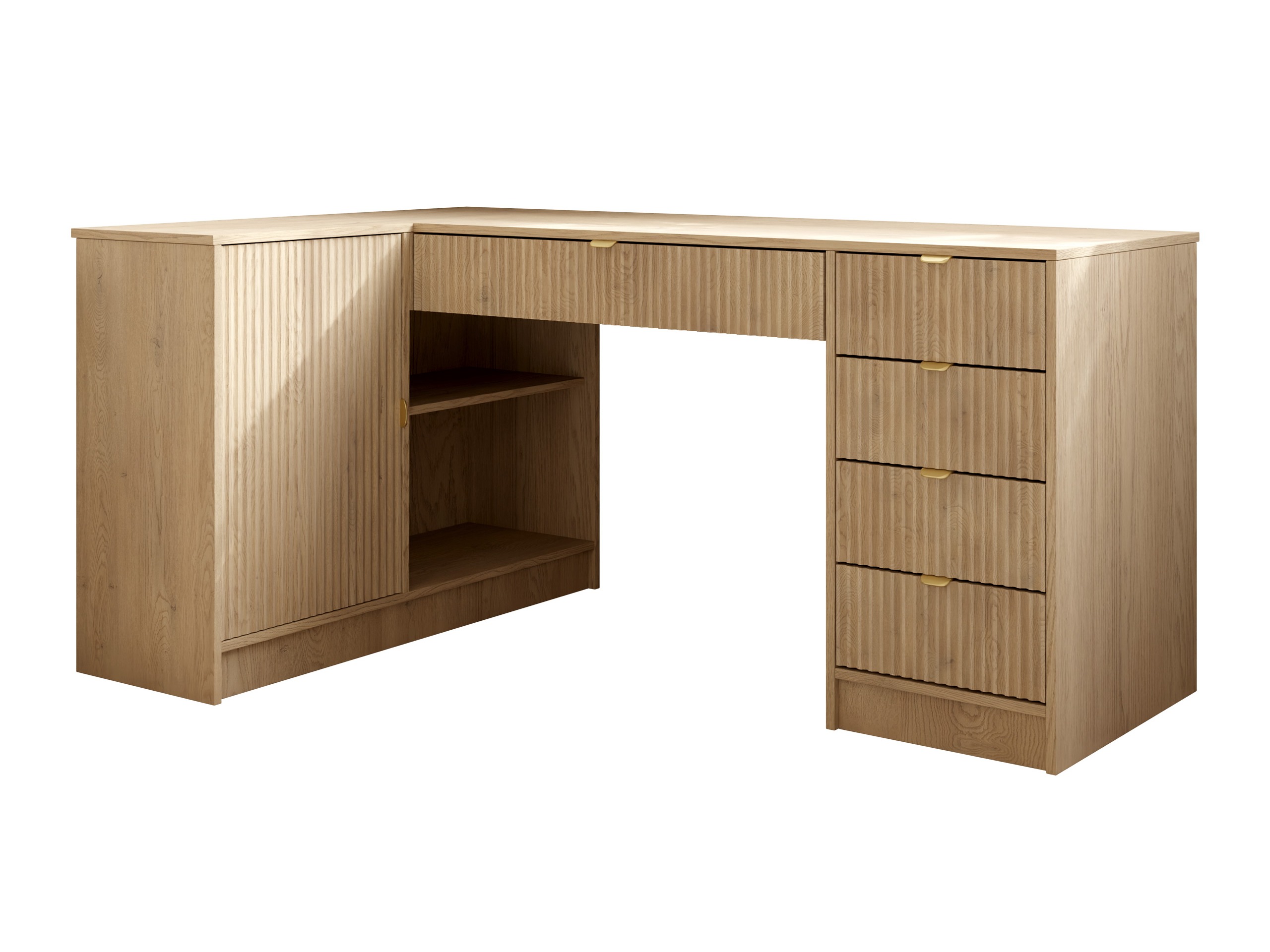 Sarok íróasztal Comfivo Papilio II (Tölgy)