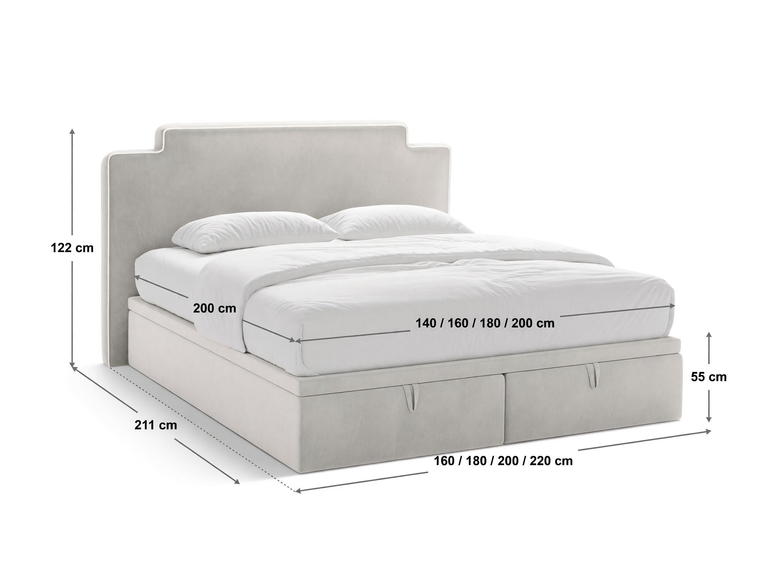 Kontinentális ágy Beckley 360 (Magic Velvet 2256 + Magic Velvet 2239)