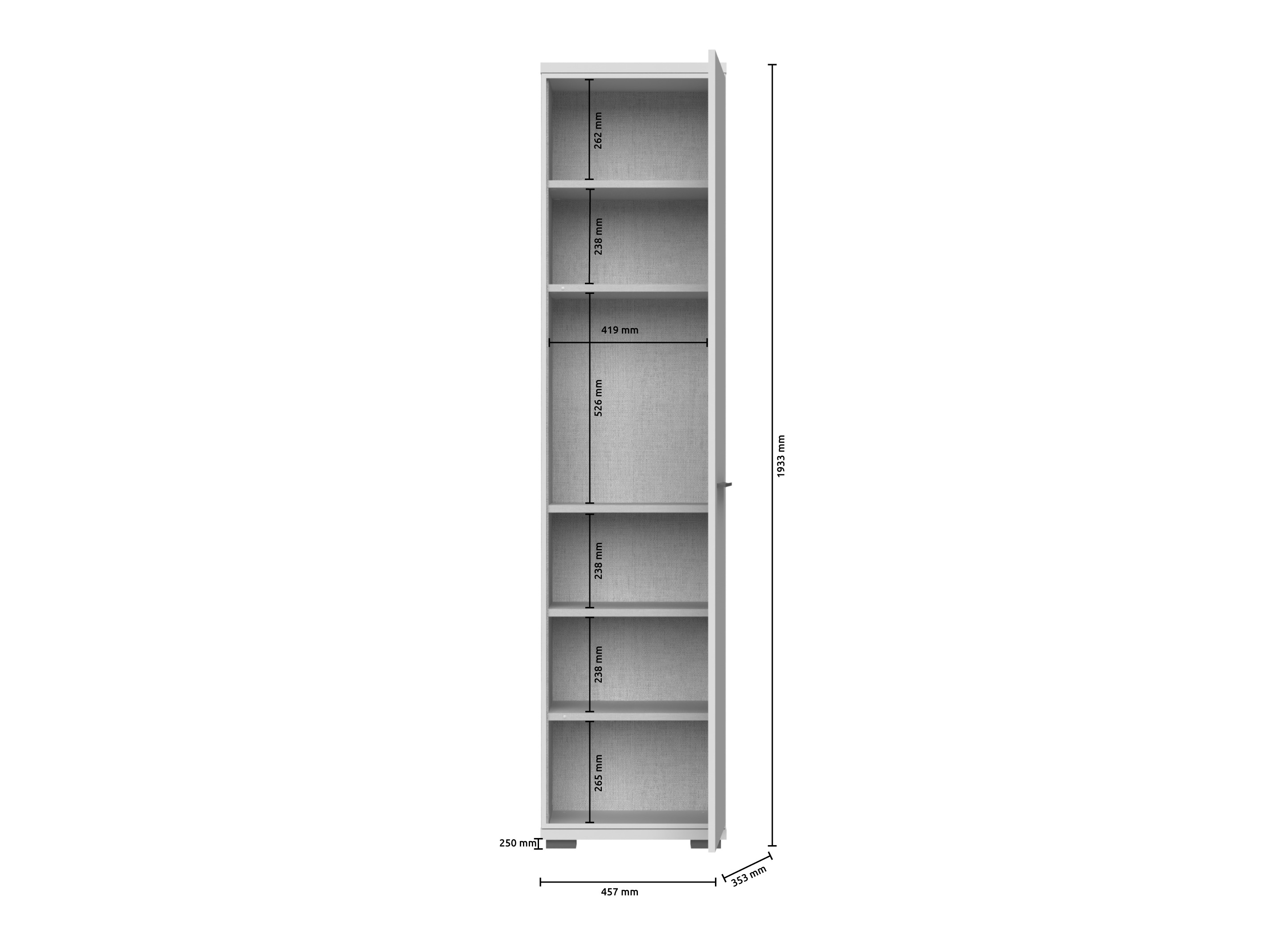 Könyvespolc Mirelme 112