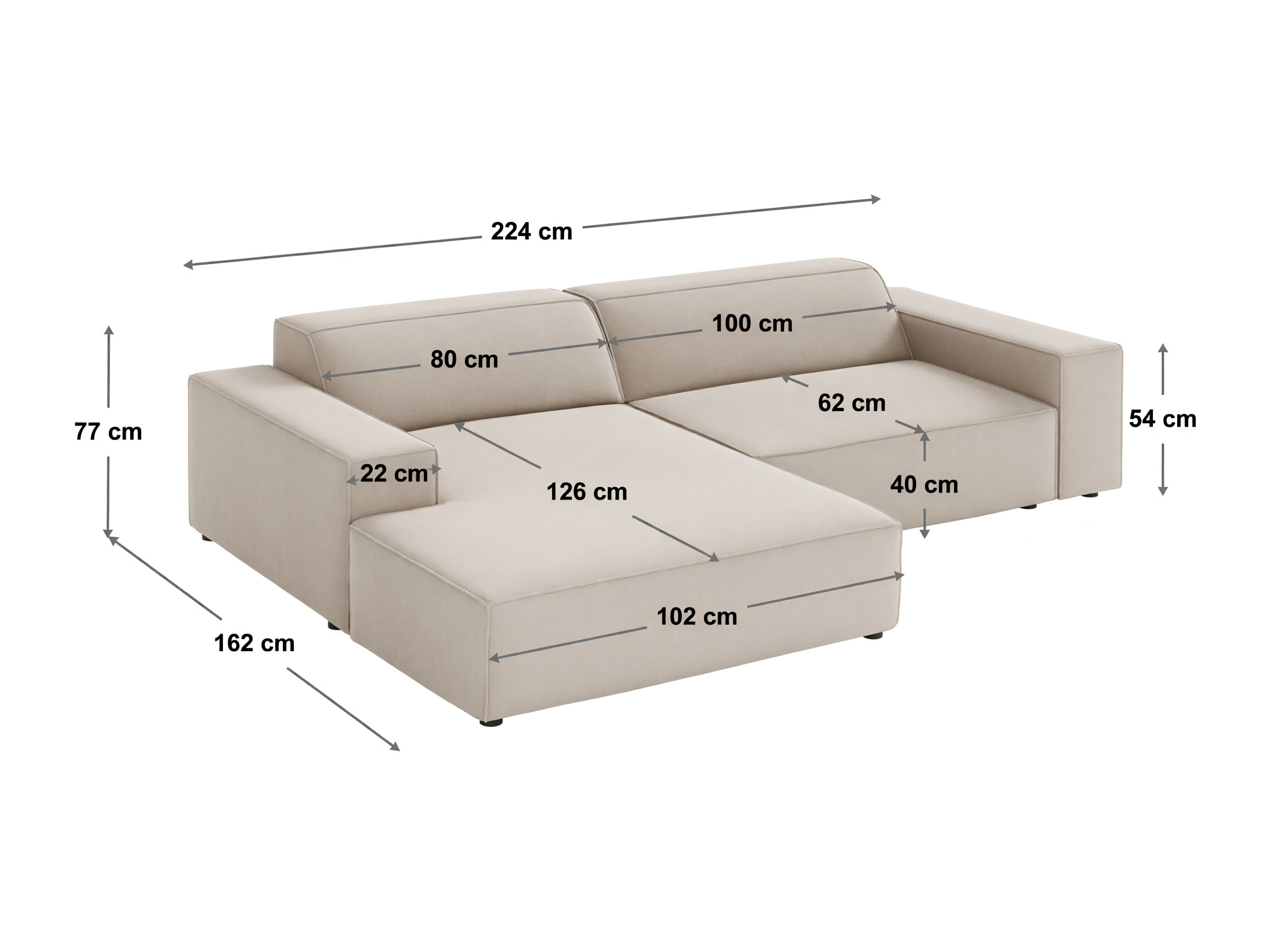 Moduláris sarokkanapé Lomcalu 101 (Bluvel 30)