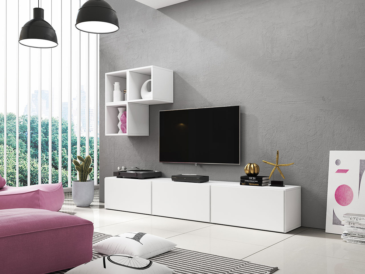 TV-állvány Corbele 102 (Fehér)