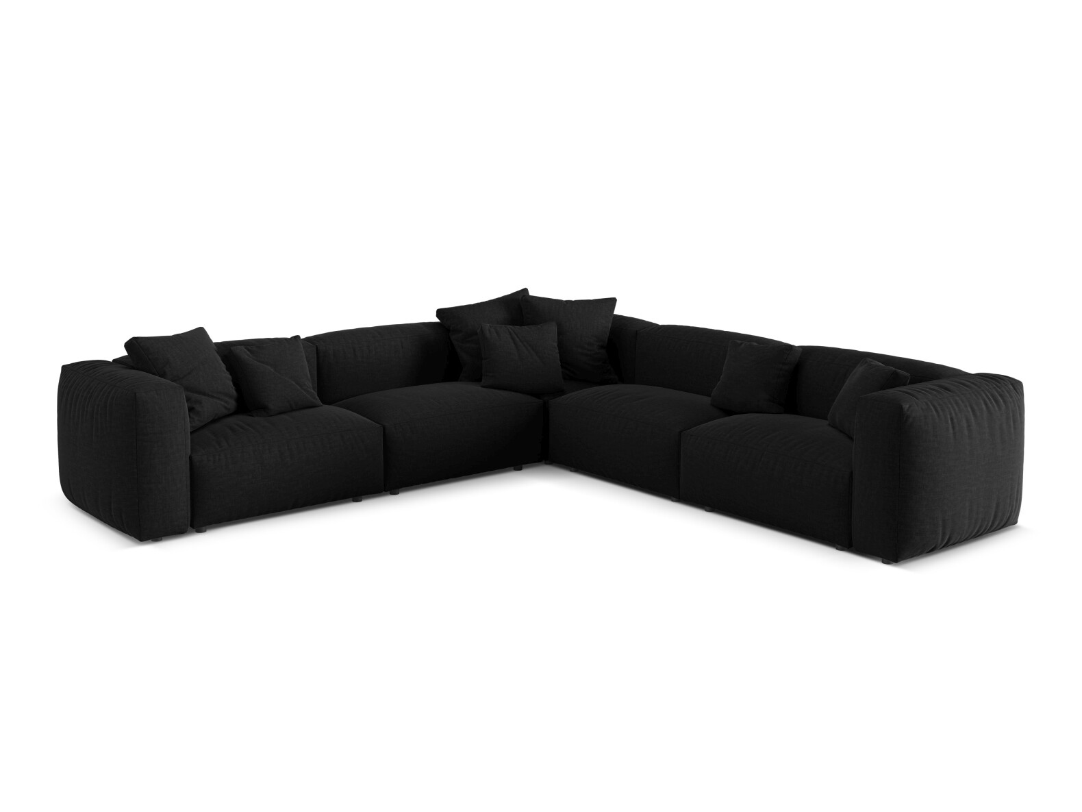 Moduláris sarokkanapé Sorcoro 130 (Boston Black)