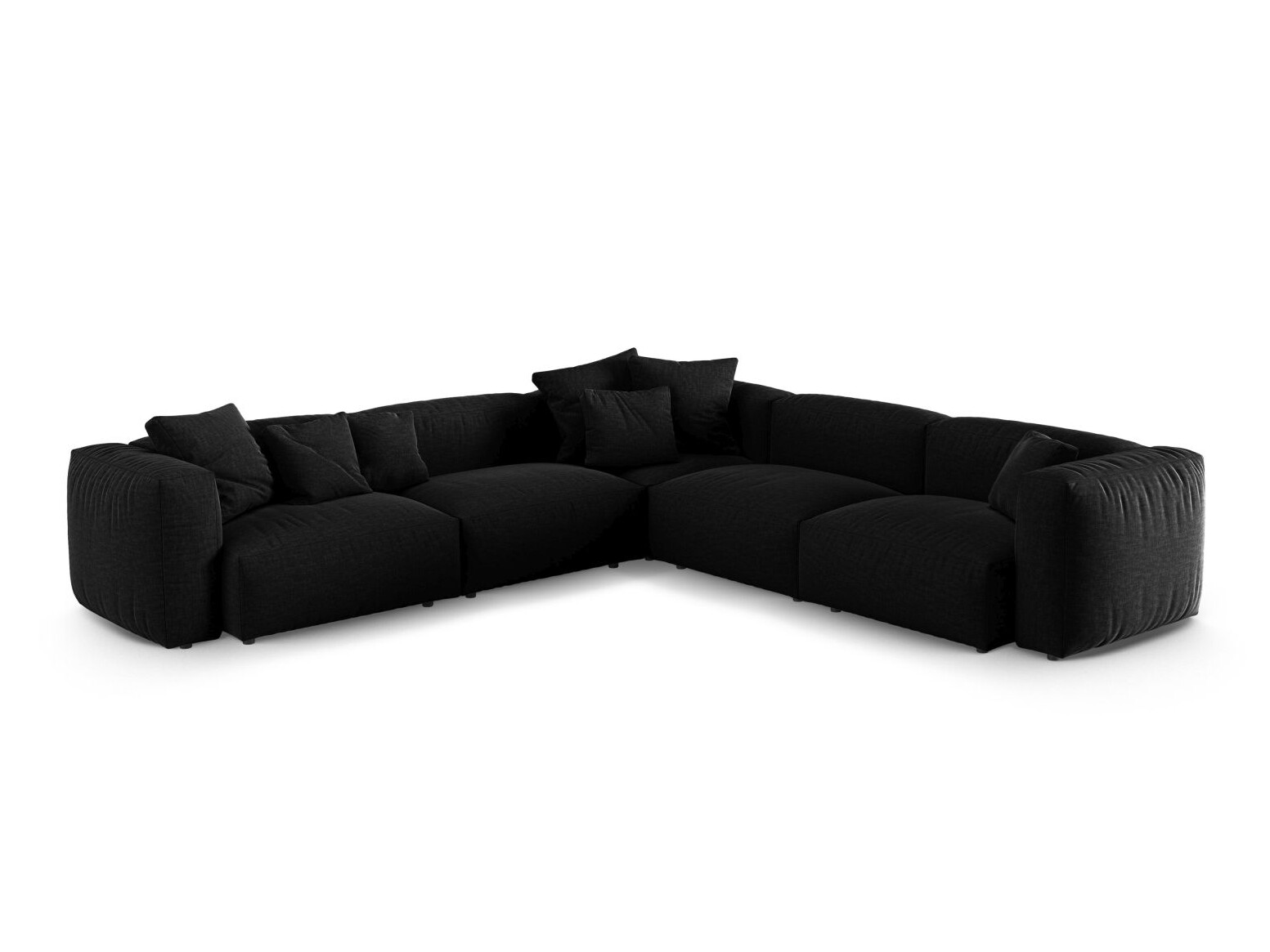 Moduláris sarokkanapé Sorcoro 131 (Boston Black)