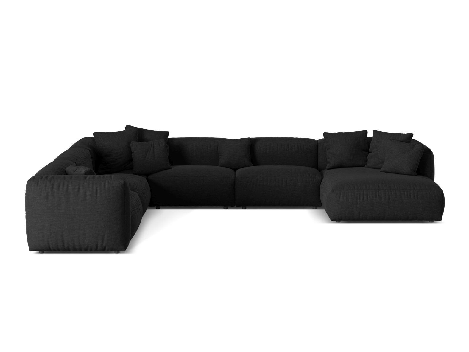 Moduláris sarokkanapé Sorcoro 132 (Boston Black)