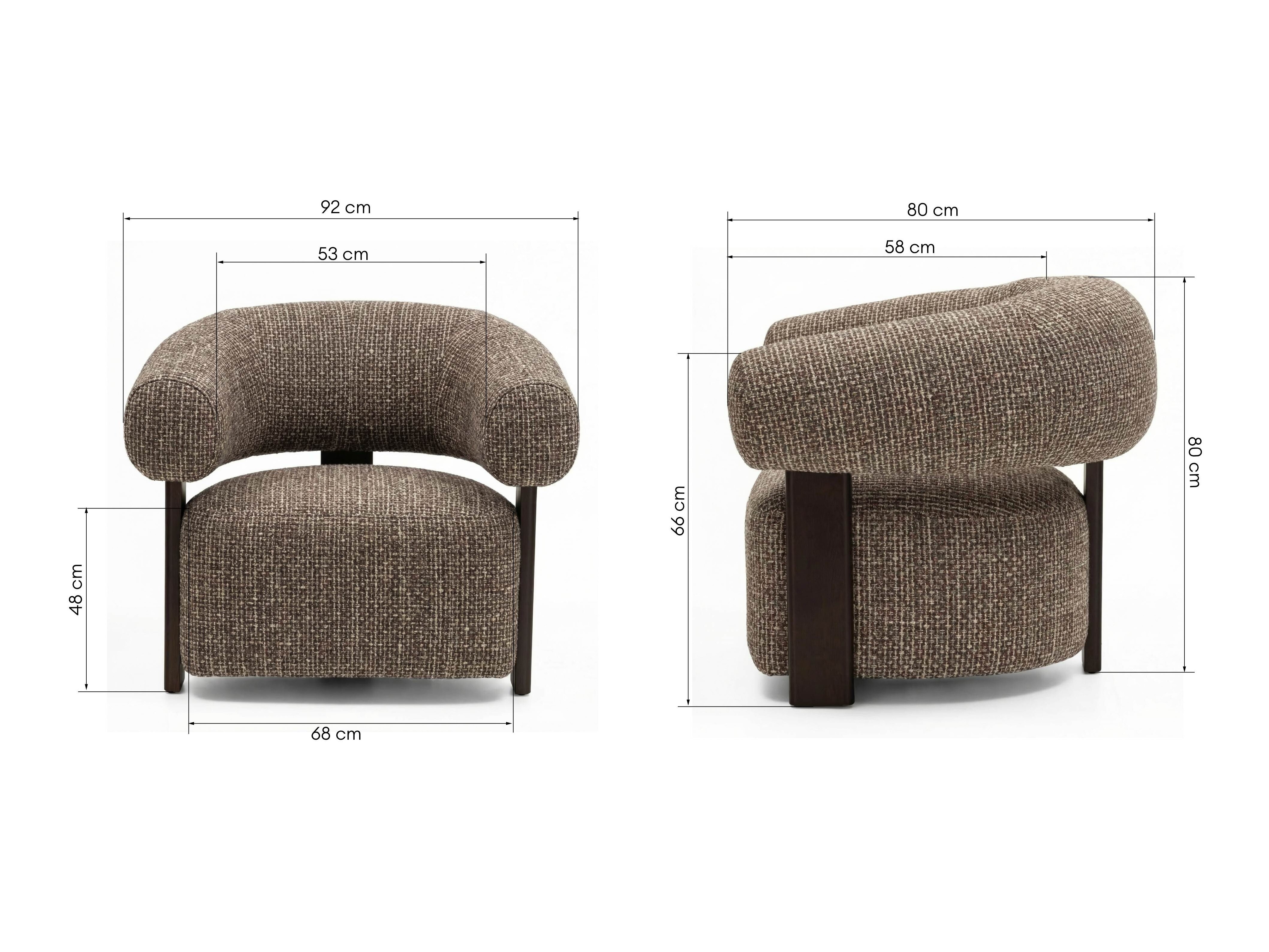 Fotel Burleson 548 (Barna + Dió)