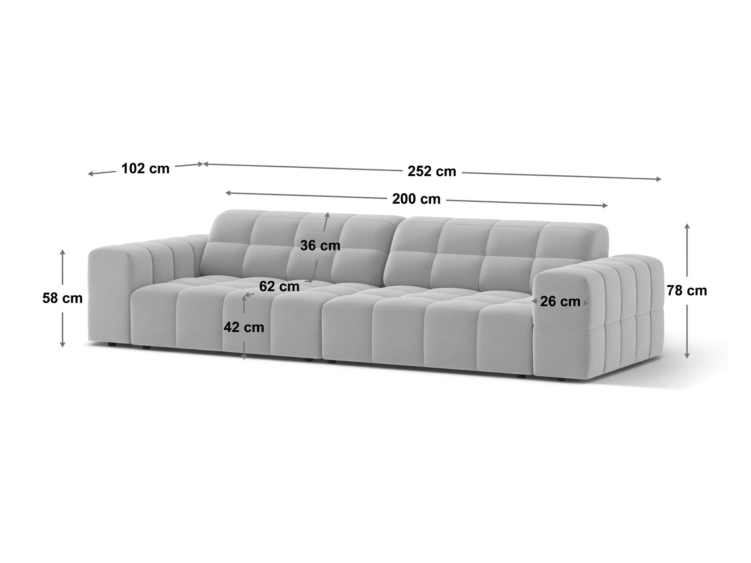 Kanapé Somelo 105 (Bluvel 68)