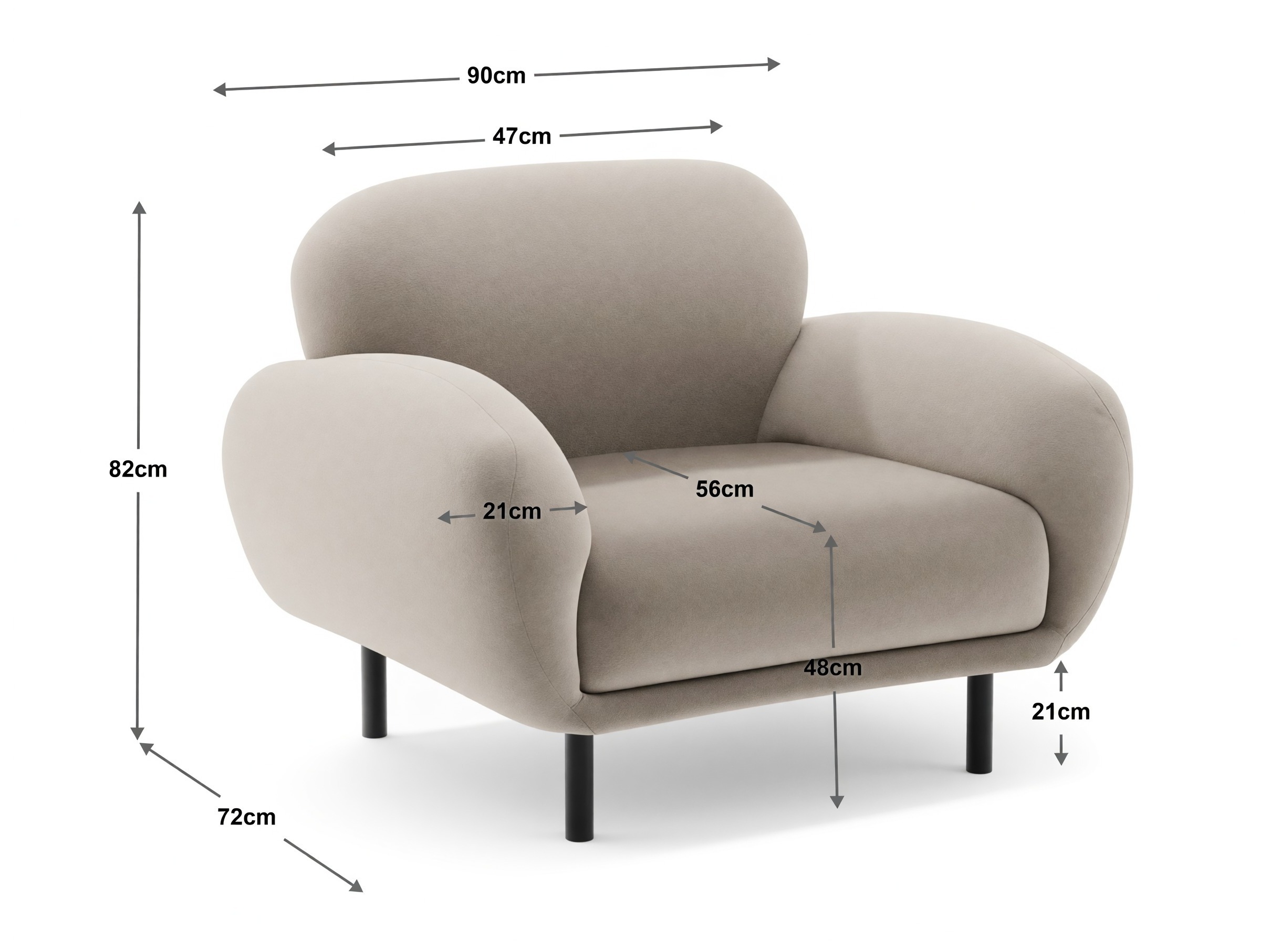 Fotel Beckley 345 (Silencio 06)