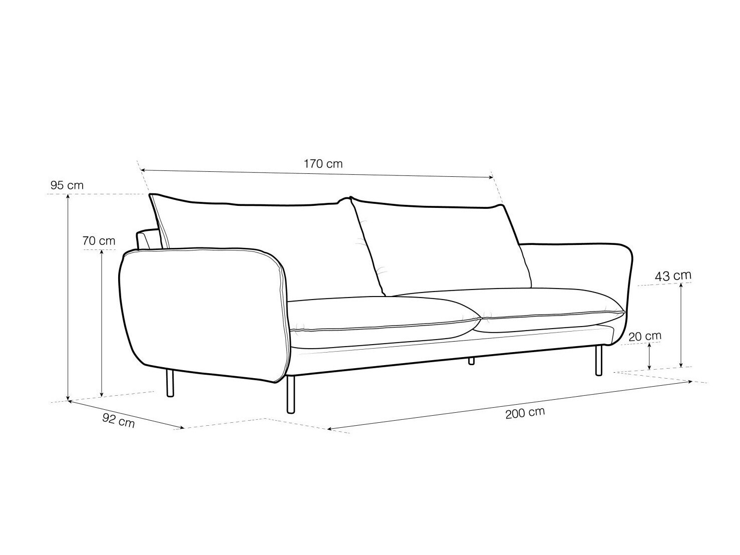 Kanapé Ferlevi 109 (Ascot Nata)