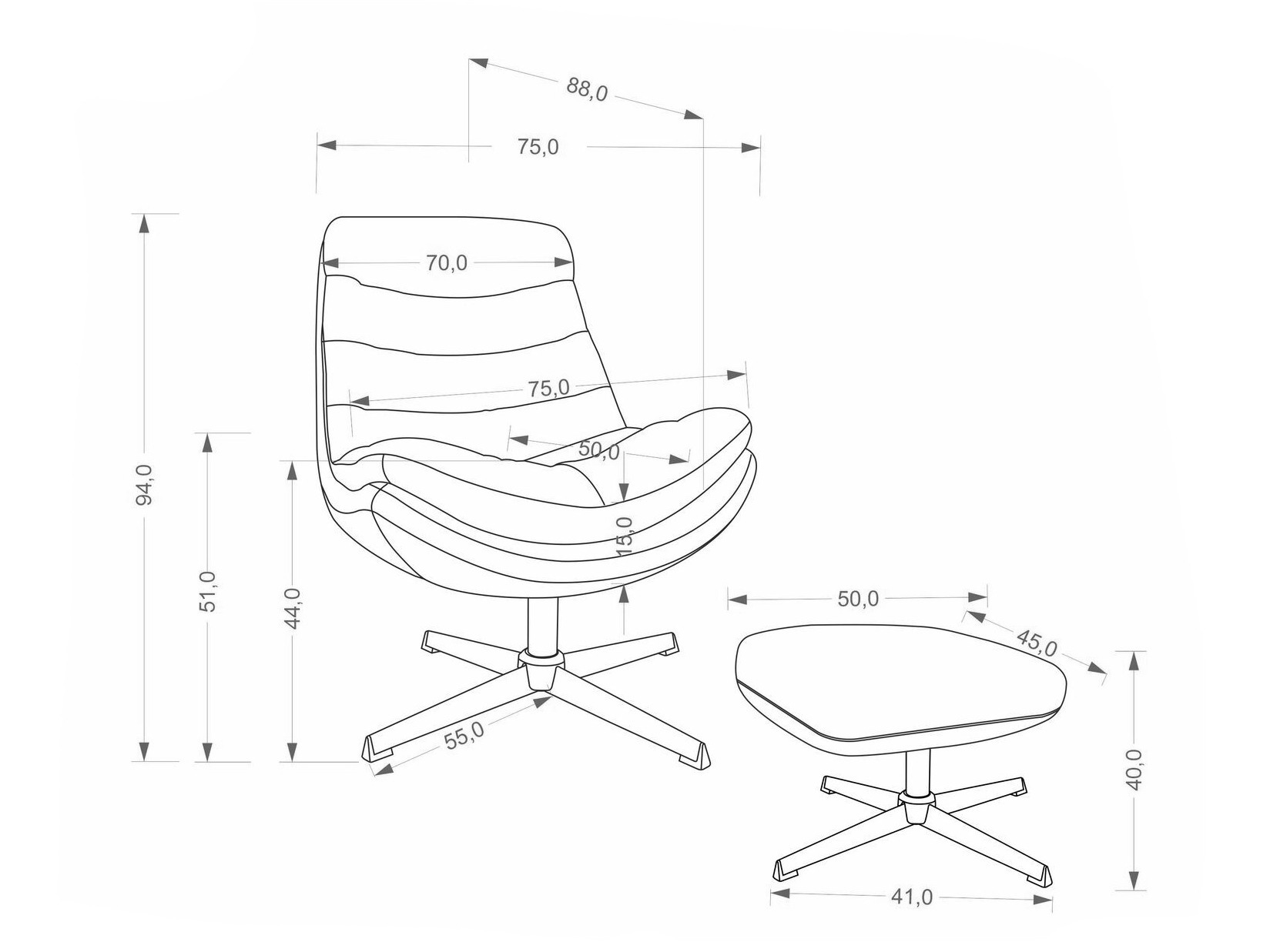 Fotel Houston 2134 (Cappuccino)