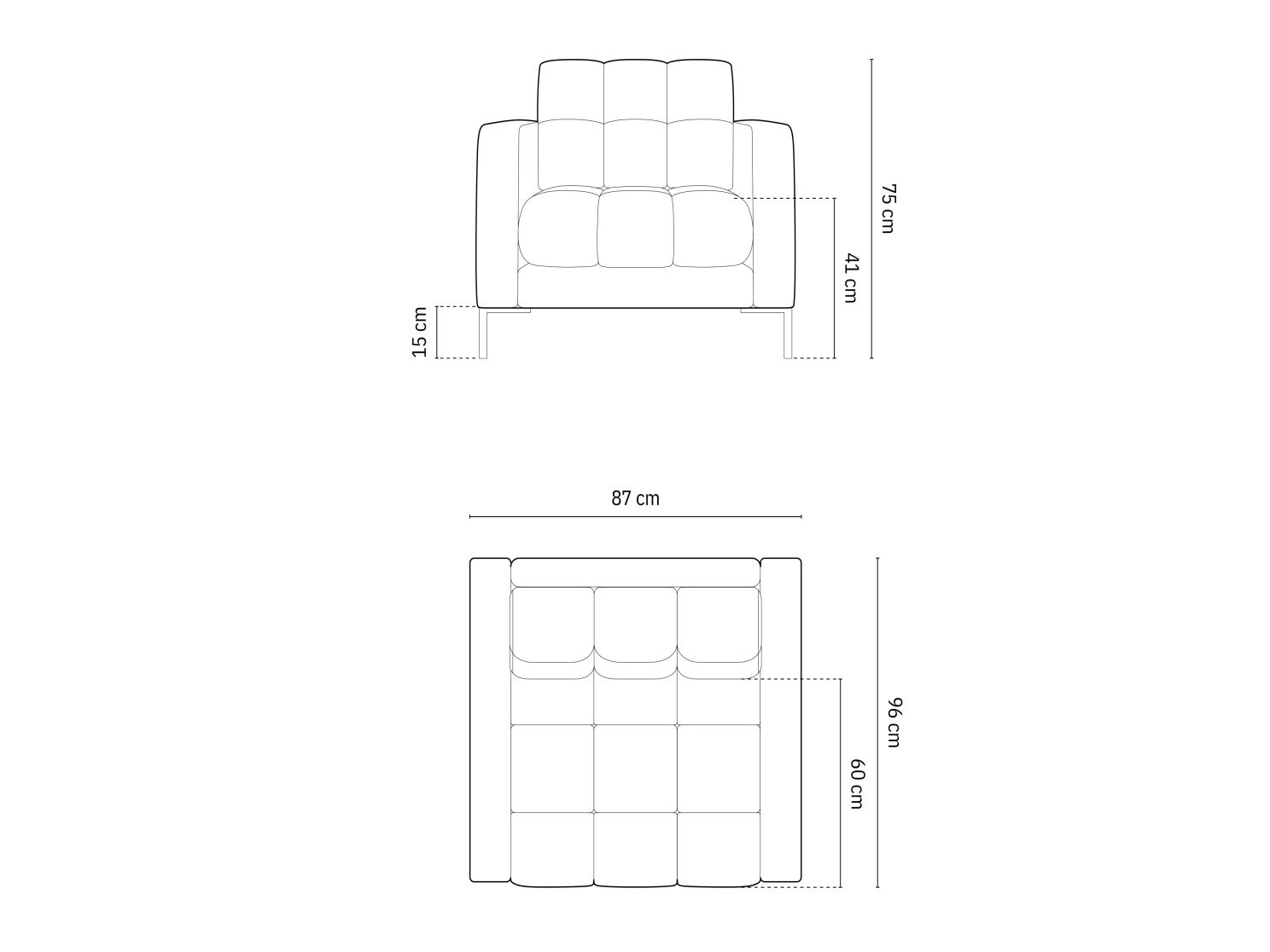 Fotel Calelbe 116 (Bluvel 86)