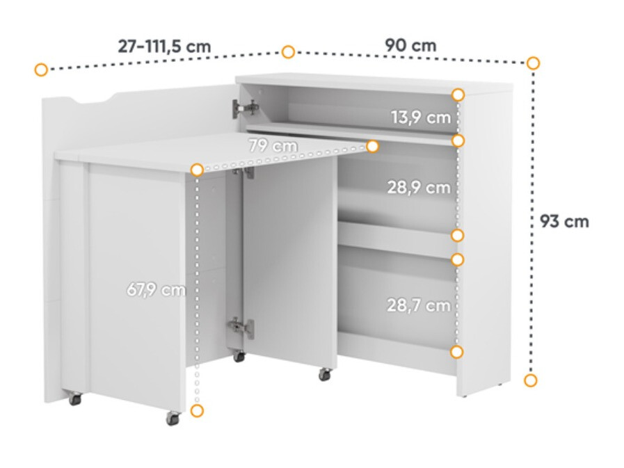 Sarok íróasztal SH11862