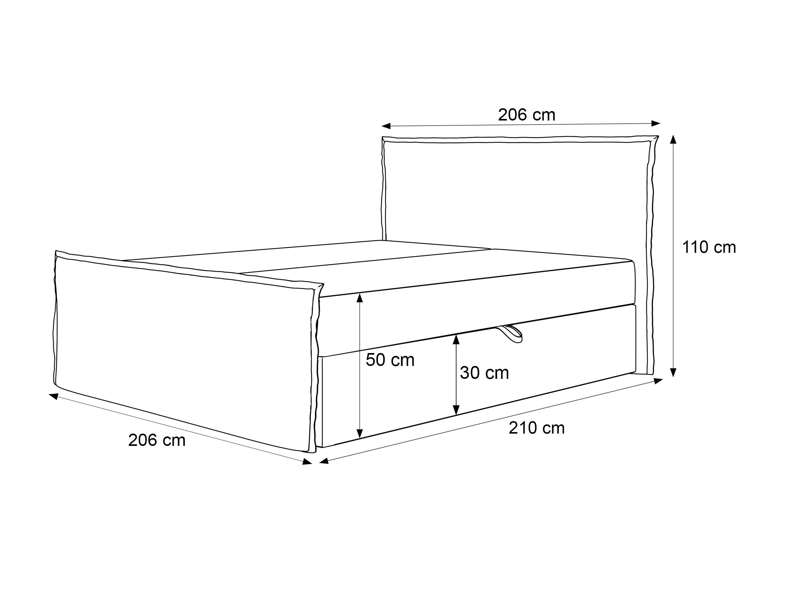 Kontinentális ágy Martinez 122 (Moly 85)