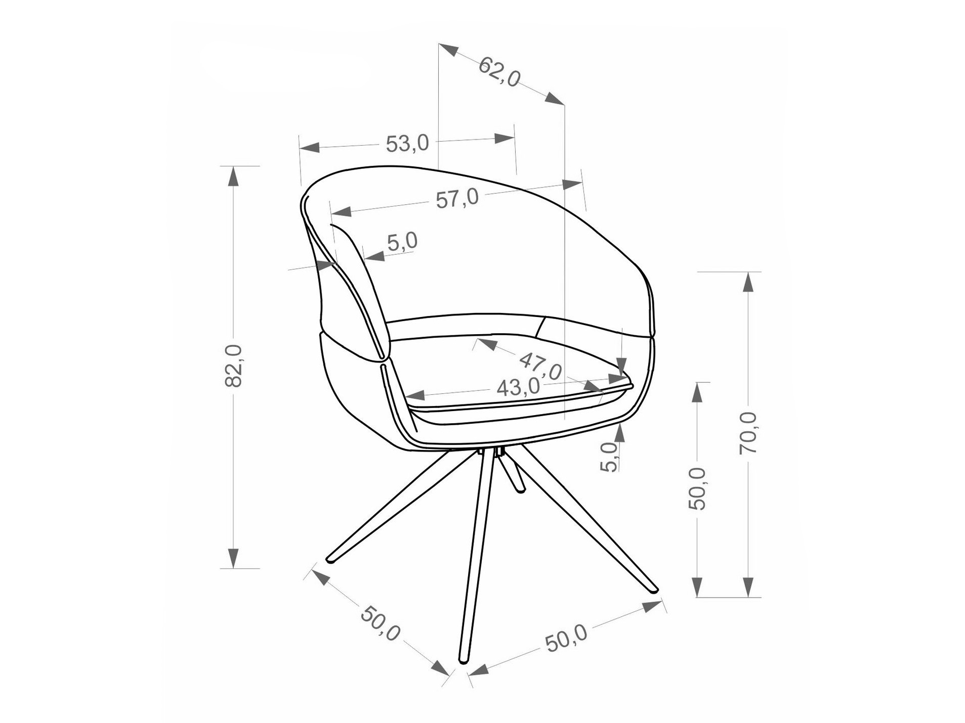 Szék Houston 2154 (Monte 26)