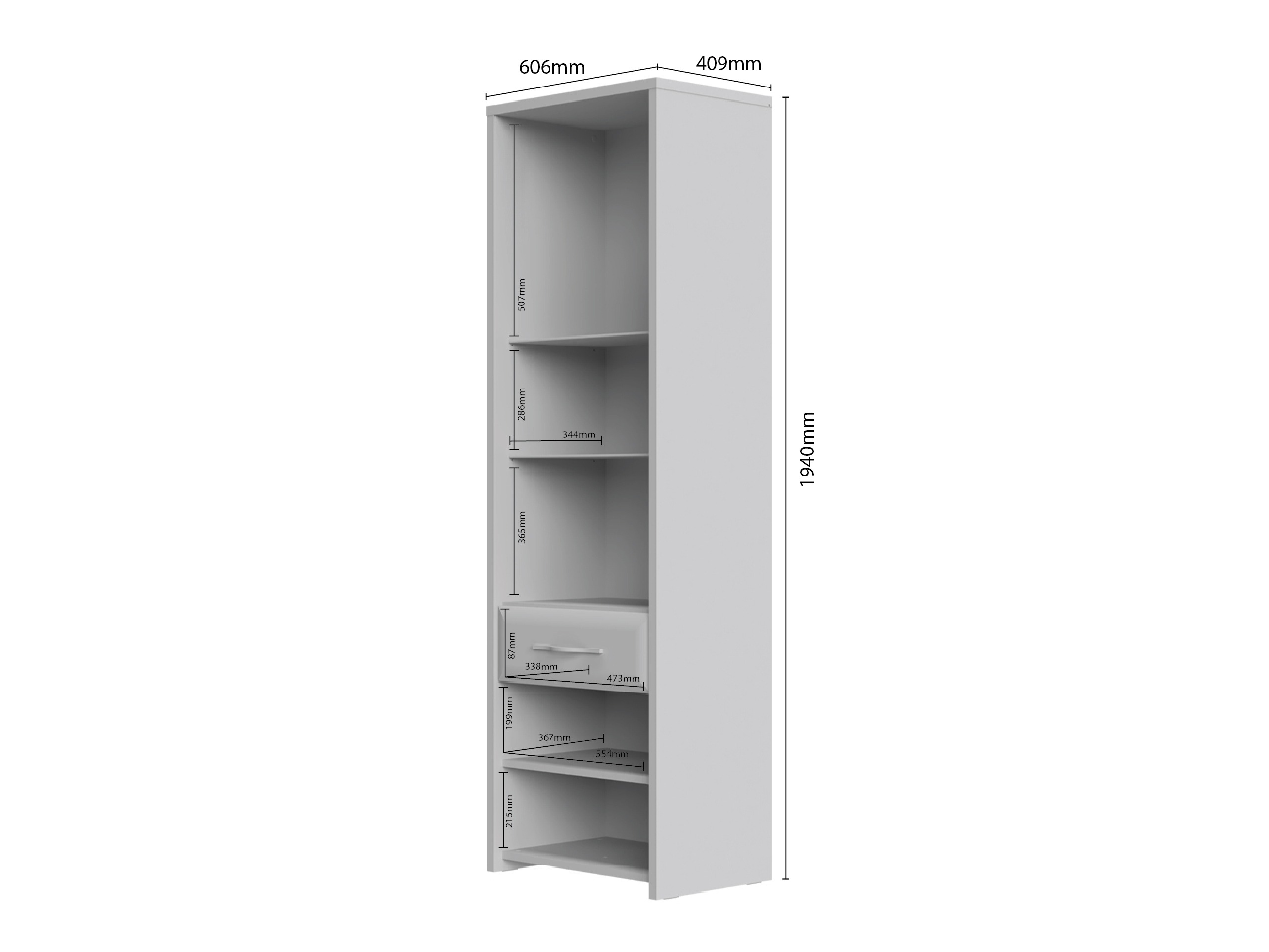 Könyvespolc Cambela 125
