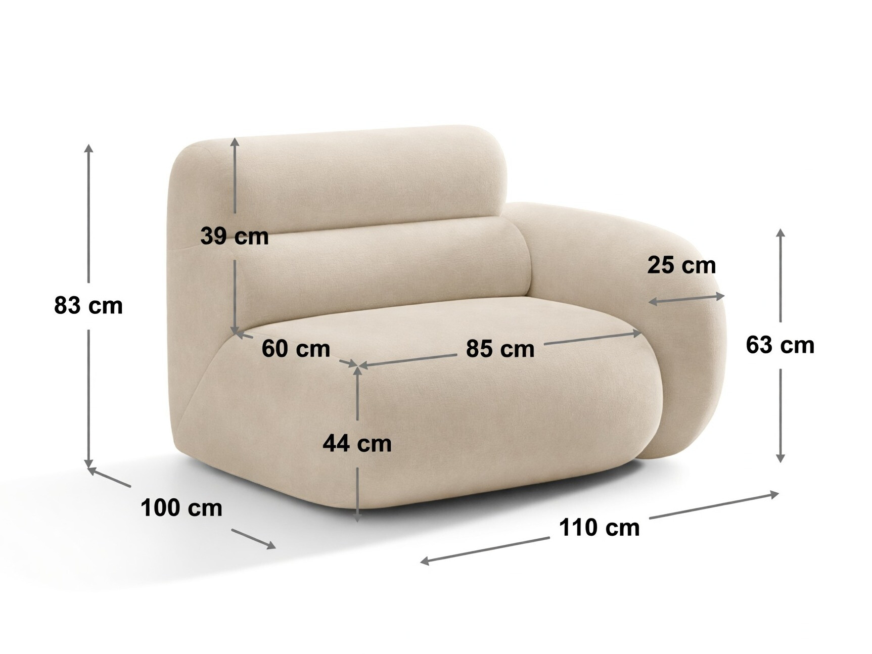 Moduláris ülőgarnitúra Cirbeno 105 (Baloo 2090)