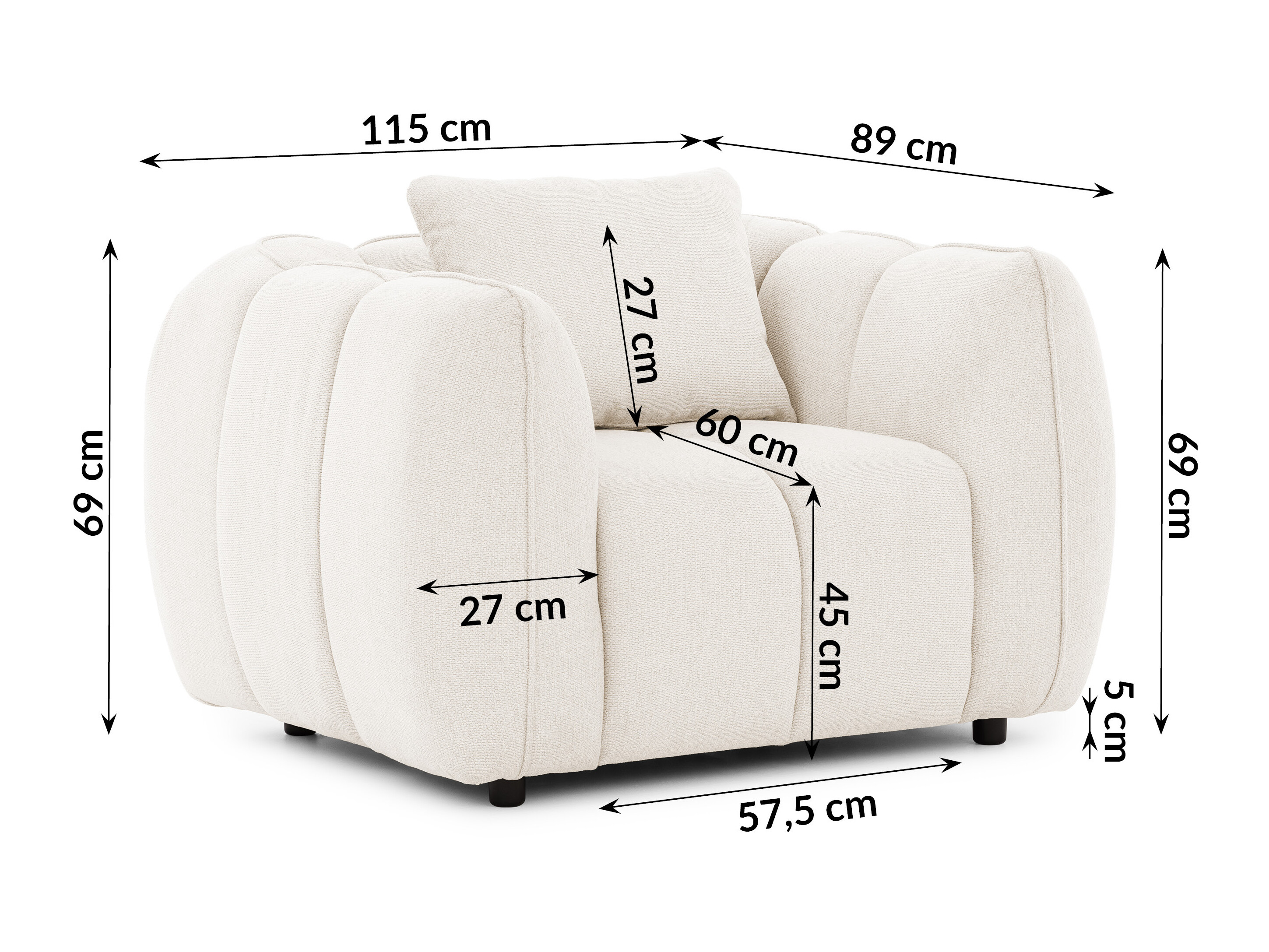 Fotel Rocklin 195 (Aragon 01)