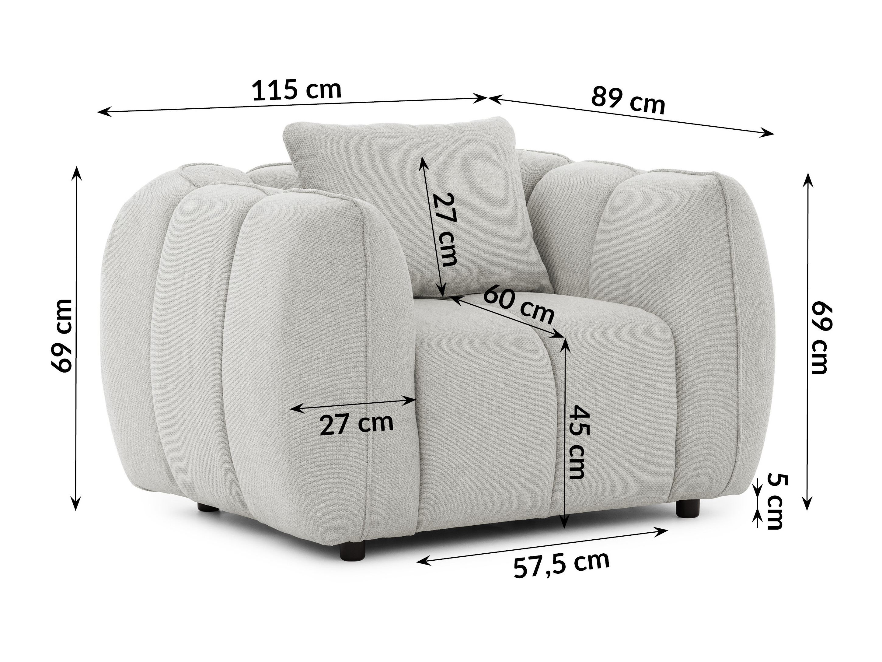 Fotel Rocklin 195 (Aragon 80)