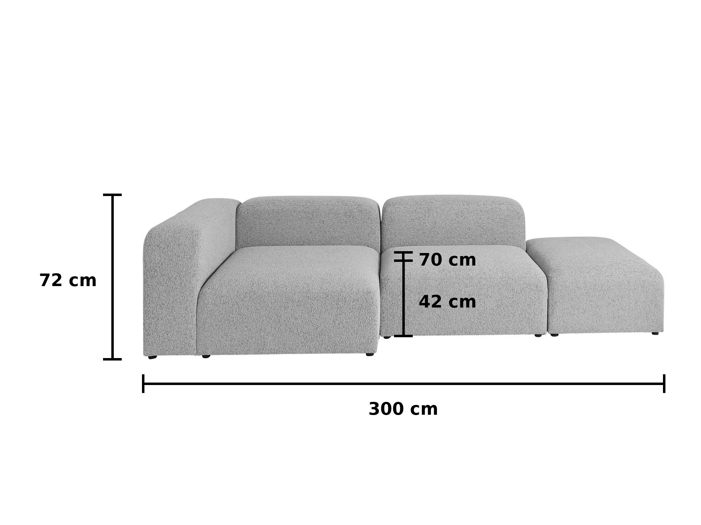 Moduláris sarokkanapé Dunmonu 101 (Sorella 34)