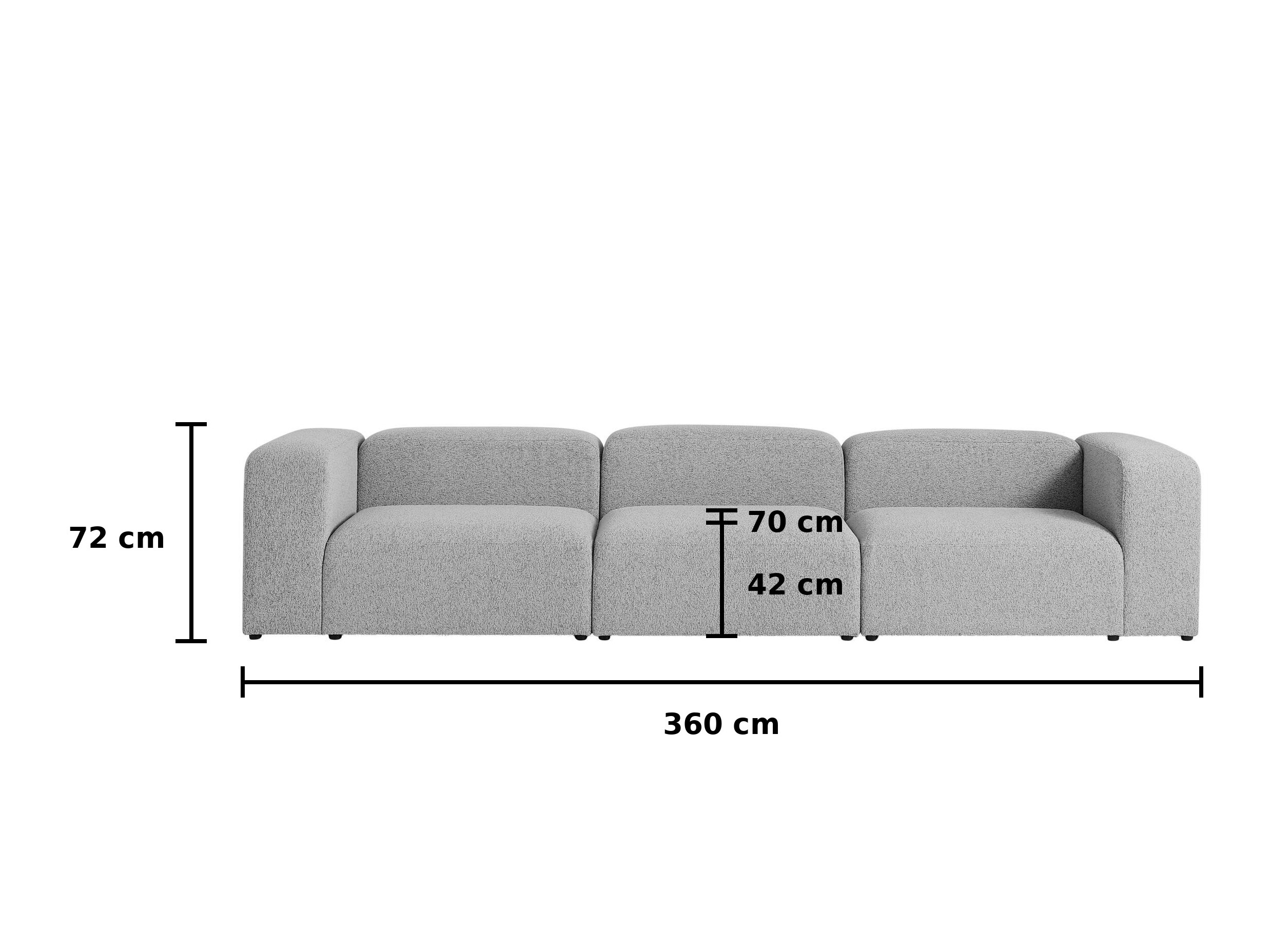 Moduláris kanapé Dunmonu 104 (Puente Bézs)