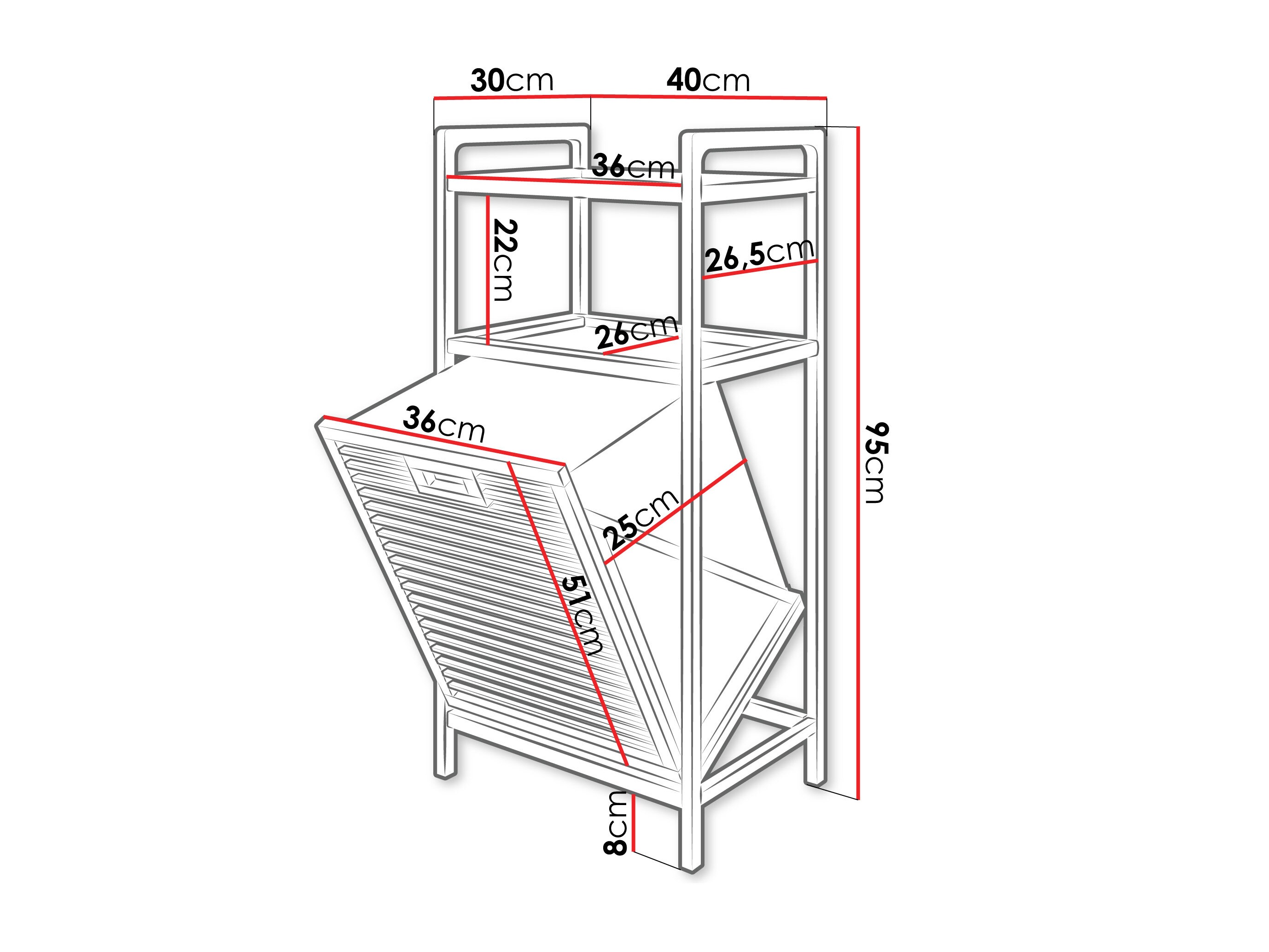 Fürdőszoba polc Structes