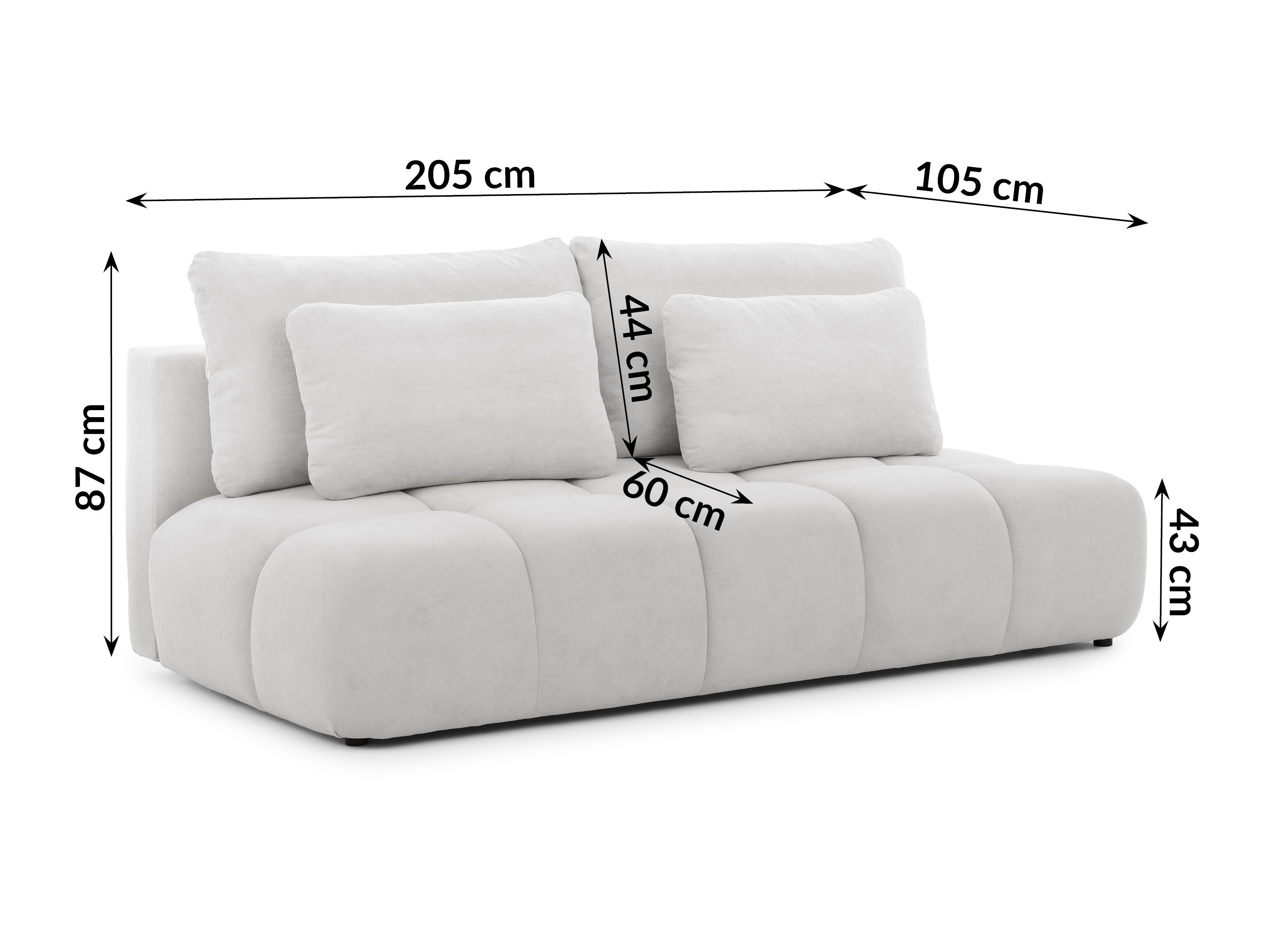 Kanapéágy Rocklin 203 (Soft Plush 19)