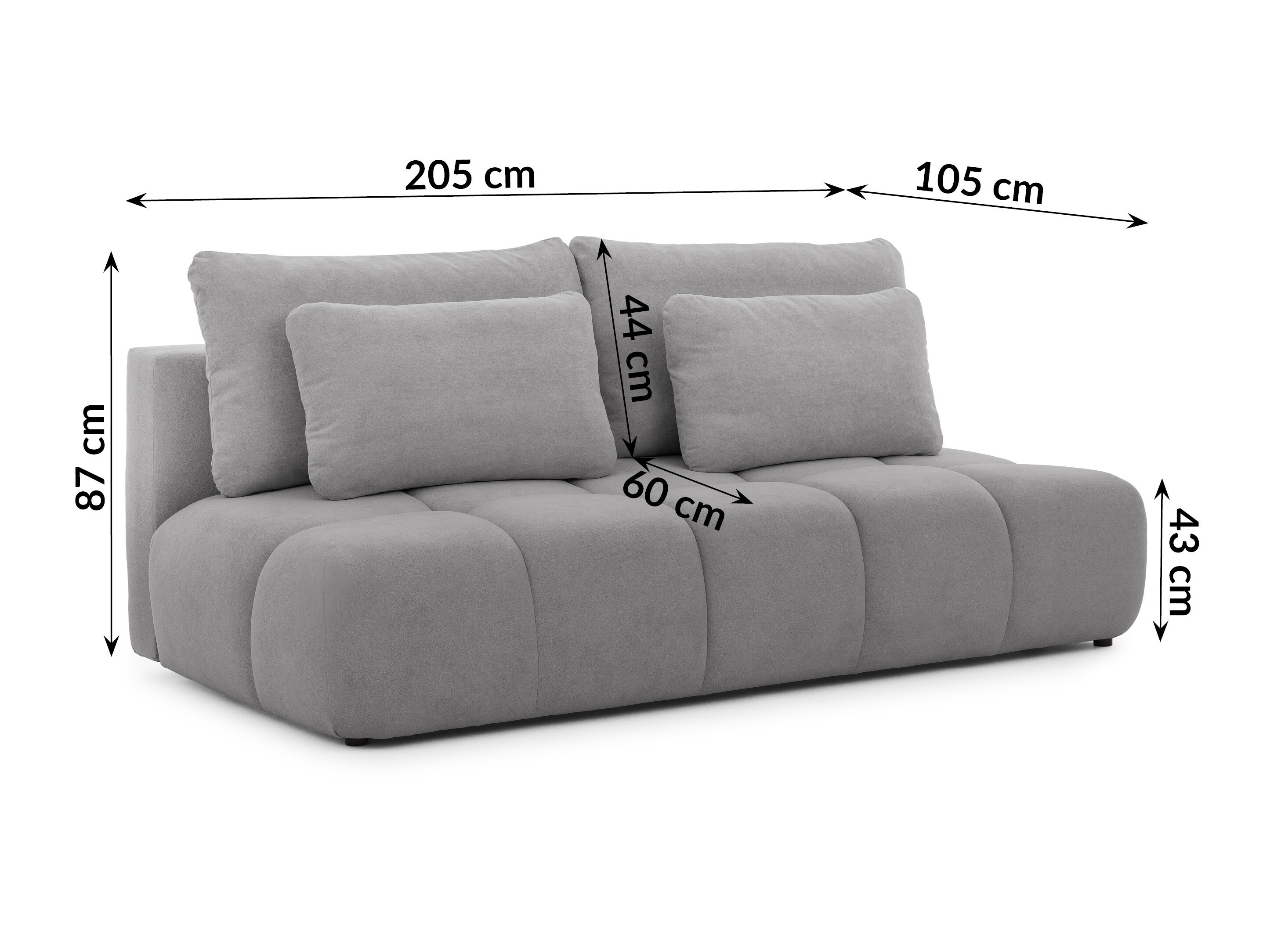 Kanapéágy Rocklin 203 (Soft Plush 20)