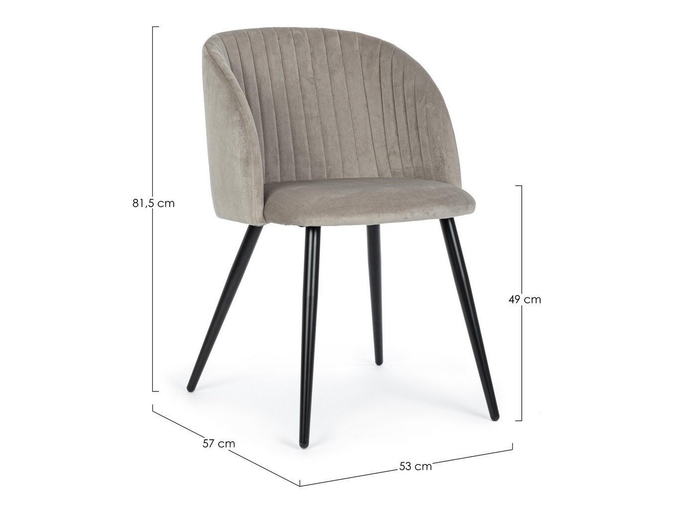 Szék Keizer 189 (Taupe + Fekete)