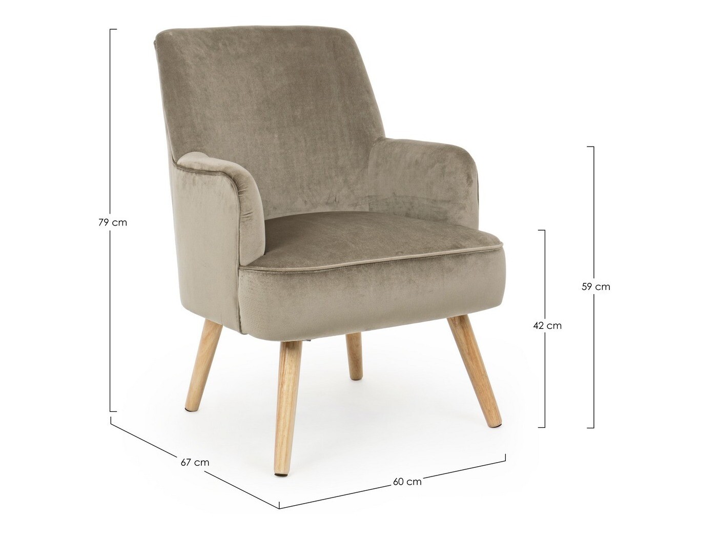 Fotel Keizer 205 (Taupe)