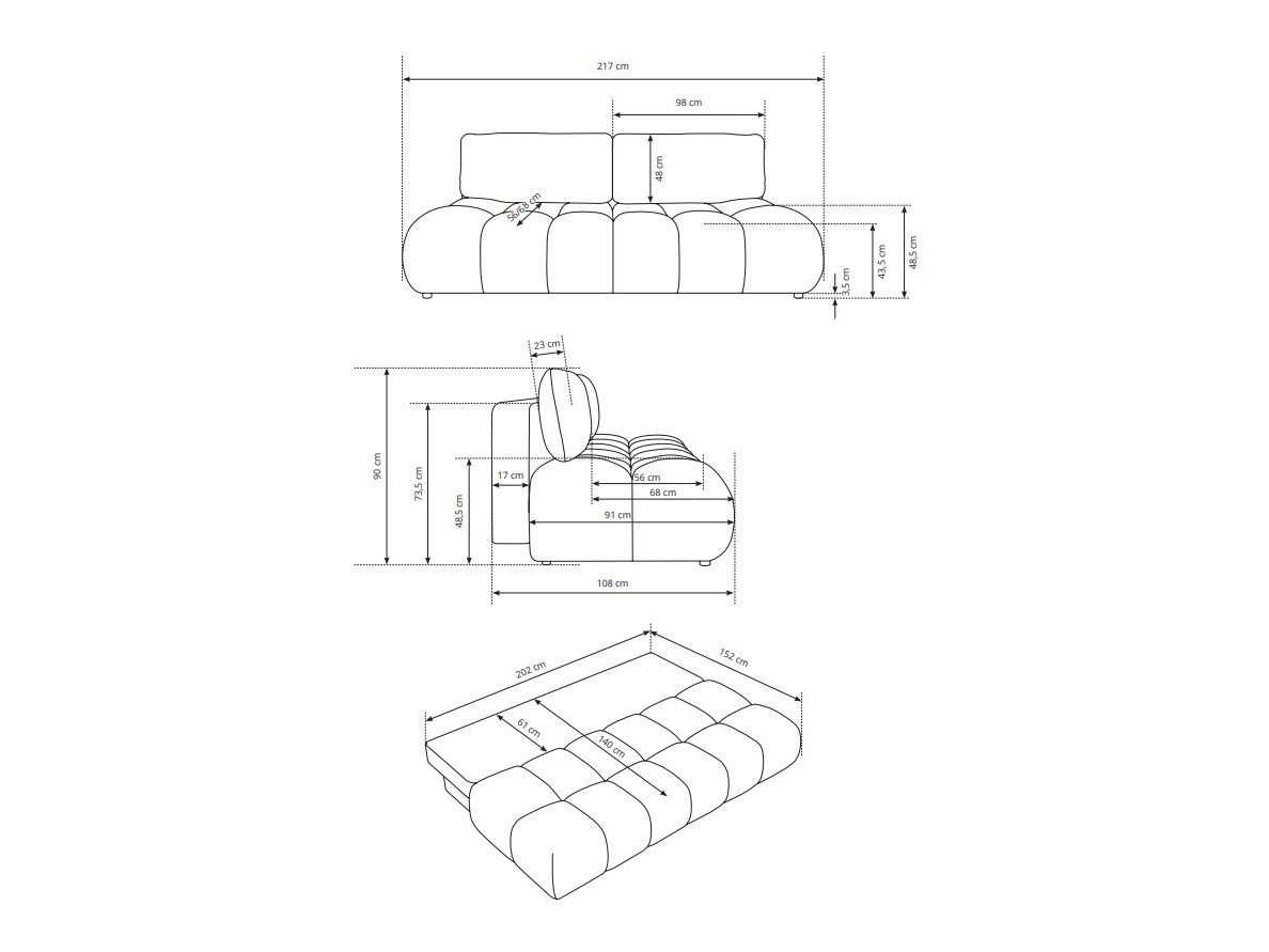Kanapéágy Kingston 218 (Silencio 22)