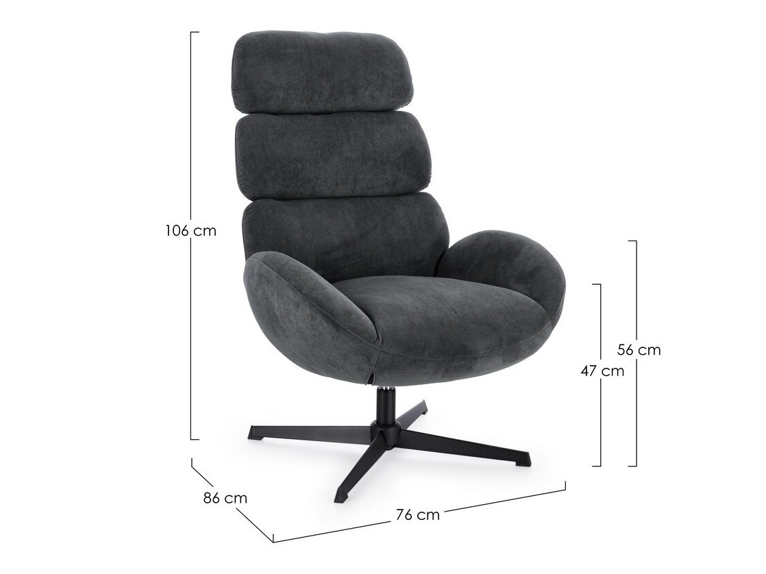 Fotel Keizer 328 (Fekete)